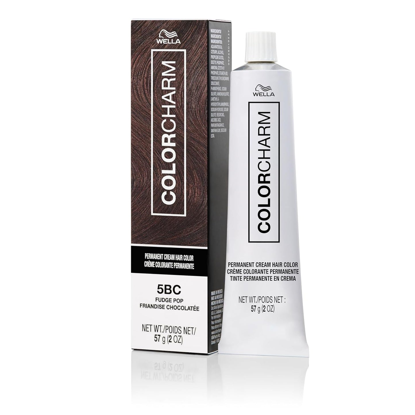 COLORCHARM Permanent Cream Hair Dye - Darkest Brown & Black Shades | Intense Gray Coverage, Vegan Formula | 2 oz.