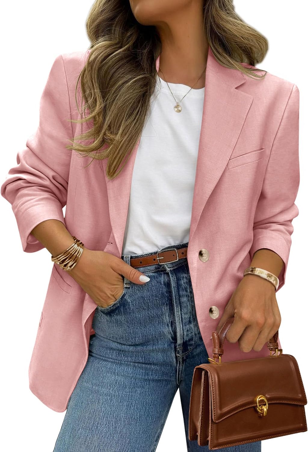PrettyGarden Blazers for Women - Business Casual Long Sleeve Suit Jacket with Pockets | Stylish Work Blazer