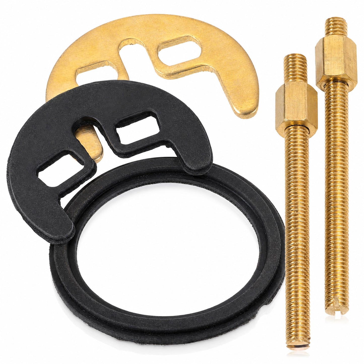 POPETPOP 1 Set Faucet Fixing Bracket, Faucet Fastening Circlip, Kitchen Antiloosing Nut Cap Fastening Circlip Washer Accessory Tool, Wash Basin Tap Fixing Fitting Kit