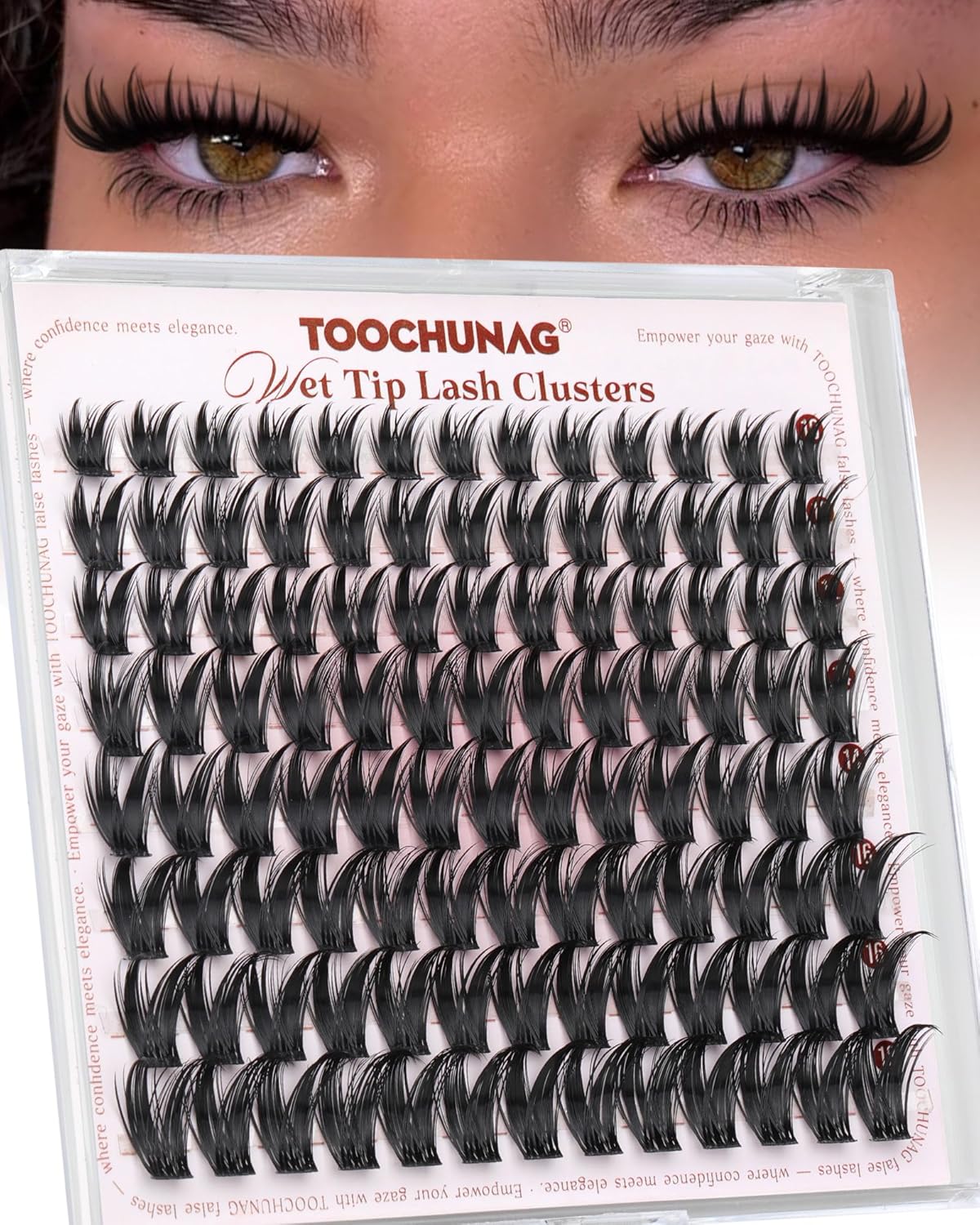 Manga Lash Clusters - Anime Eyelash Extensions for Volume & Thickness | 12-18mm Spiky Lashes, 144pcs DIY Set