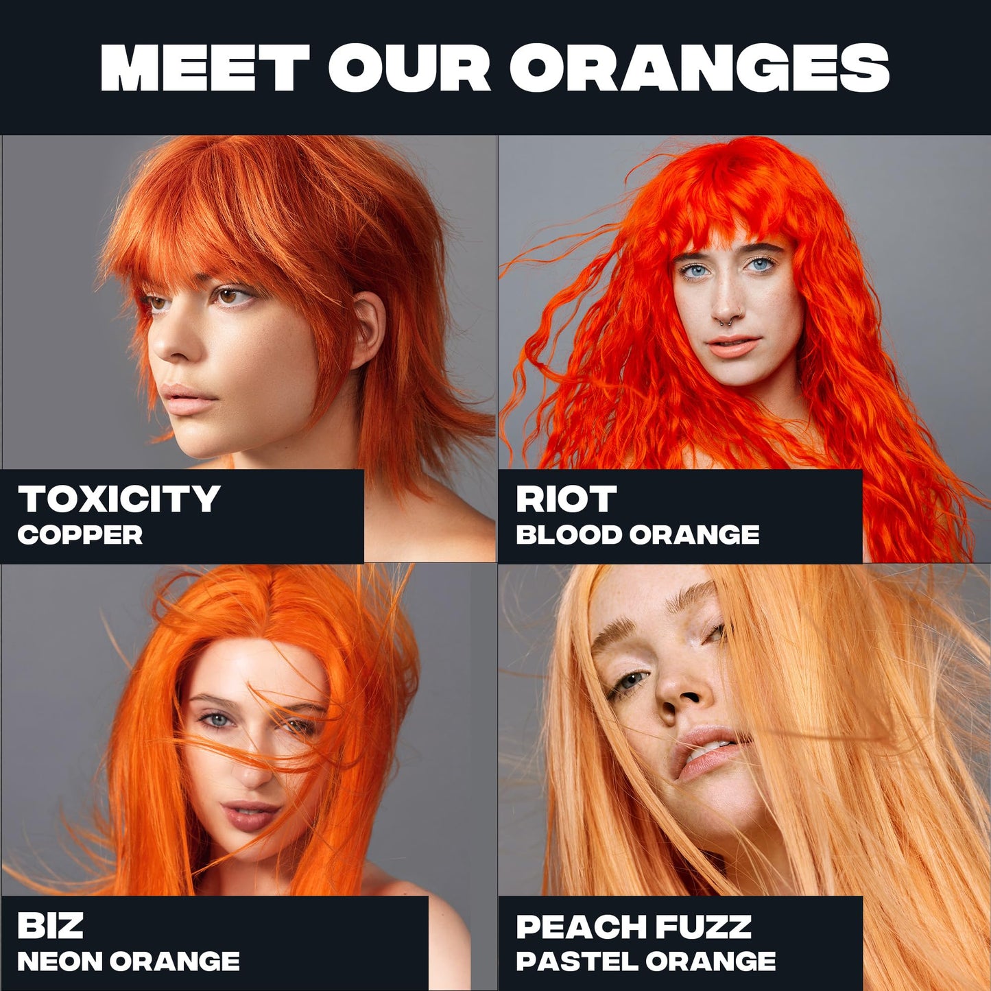 Good Dye Young Semi-Permanent Hair Color, Vegan and Cruelty-Free Orange Hair Dye, Last up to 24 Washes, Non-Damaging Conditioning Hair Color (5FL OZ, Riot)