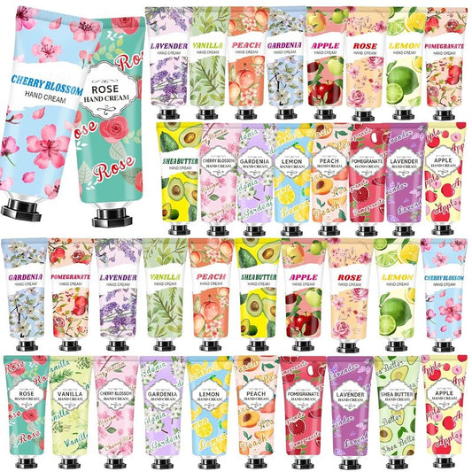 Hand Cream Bulk Set - 38 Pack Moisturizing Lotion for Dry Cracked Hands | Perfect Easter, Mother's Day & Teacher Appreciation Gifts
