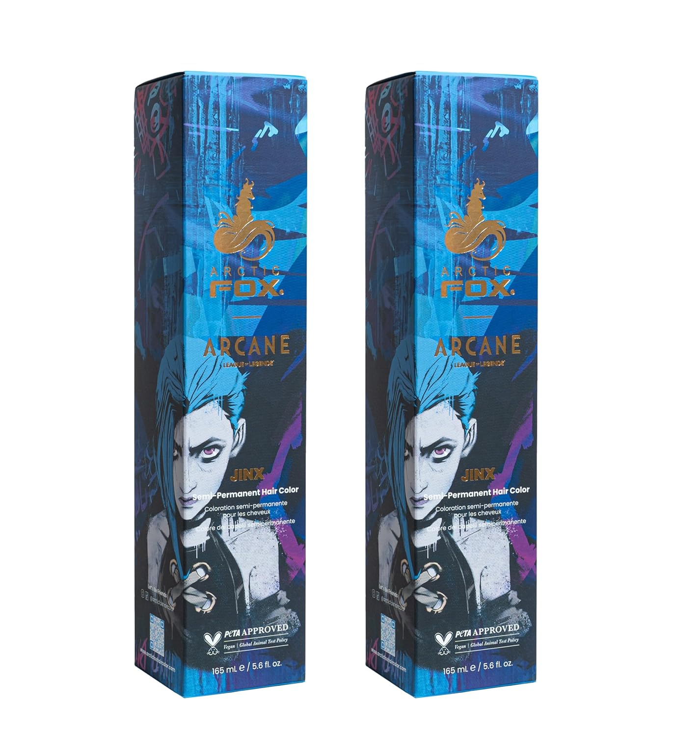 Arctic Fox Semi-Permanent Hair Dye - Vibrant Purple AF Color | Vegan, Ammonia-Free, 4 Fl Oz
