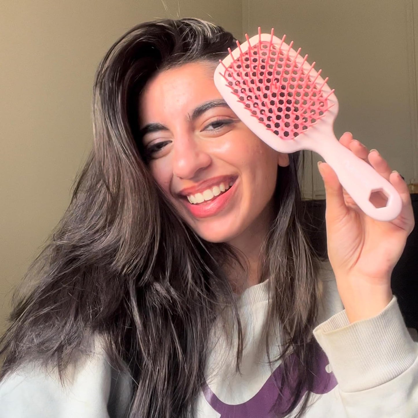 FHI Heat Detangling Brush Combo Pack - Original & Mini UNbrush for All Hair Types | DuoFlex Anti-Static Vented Brush