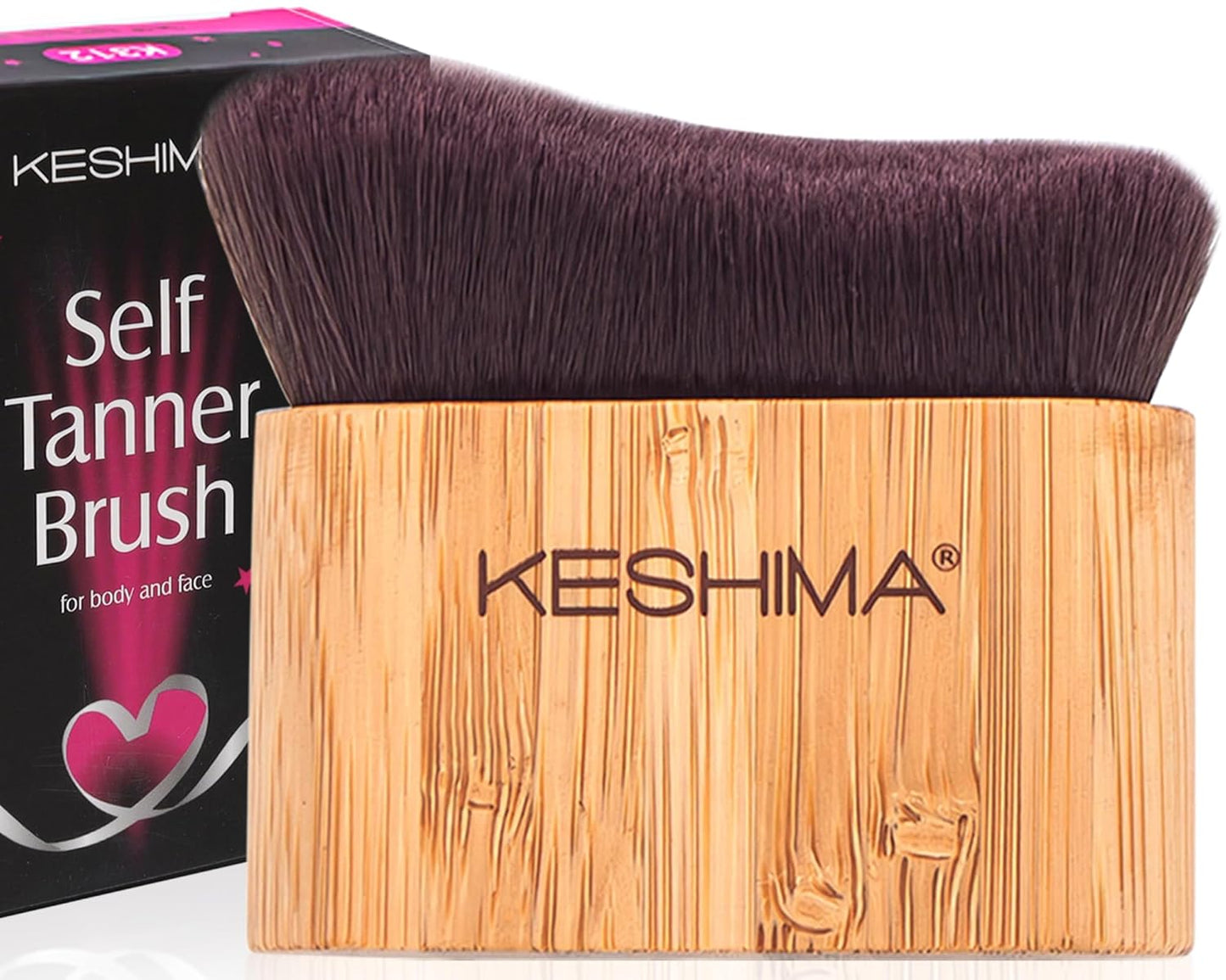 Keshima Self Tanner Brush - Large Kabuki Tan Applicator for Smooth, Even Coverage | Face & Body