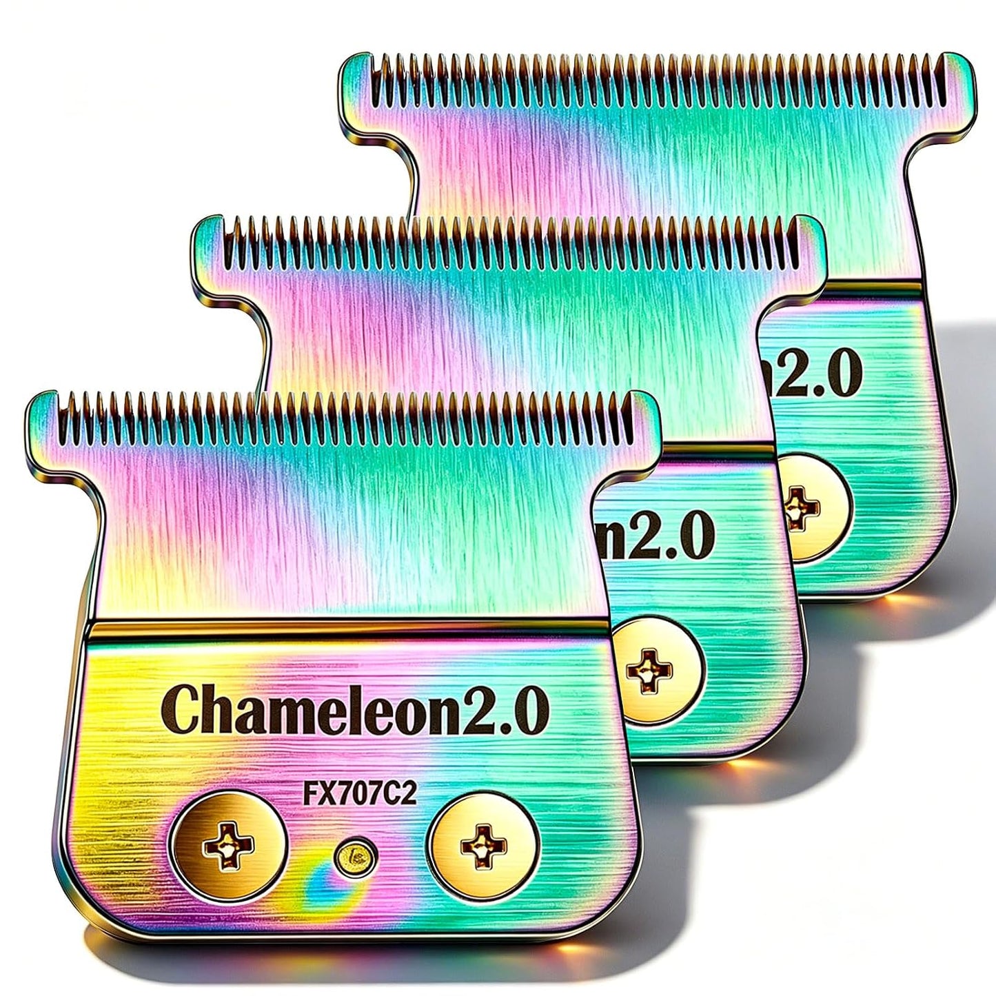 Replacement Blade for BaByliss PRO Hair Trimmers - FX787, FX799, LoPROFX FX726, FX729 | Blue, 3-Pack