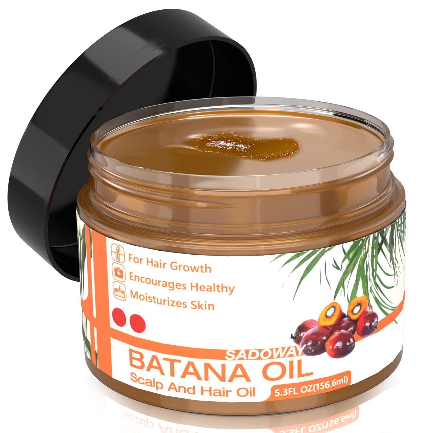 SADOWAY Batana Oil for Hair Growth: Batana Oil Organic for Hair Growth Prevent Hair Loss Moisturize Scalp for Men & Women