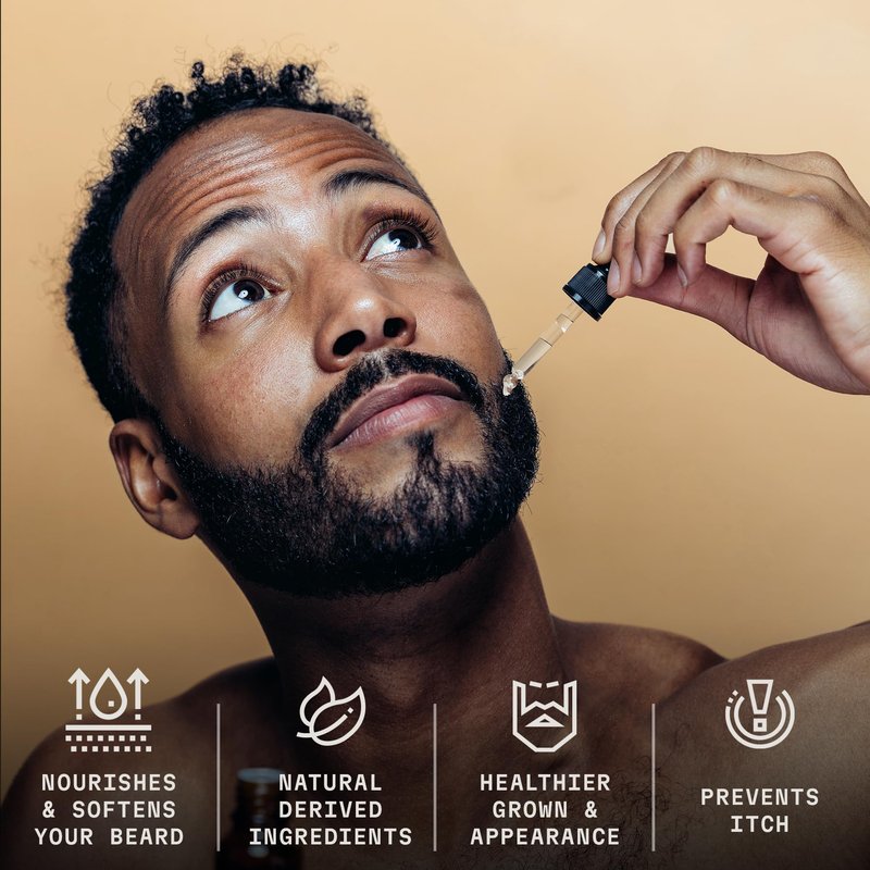 Striking Viking Beard Oil for Men - Naturally Derived Conditioner with Almond, Tea Tree, Argan & Jojoba Oil for Beard Growth, Softening & Moisturizing