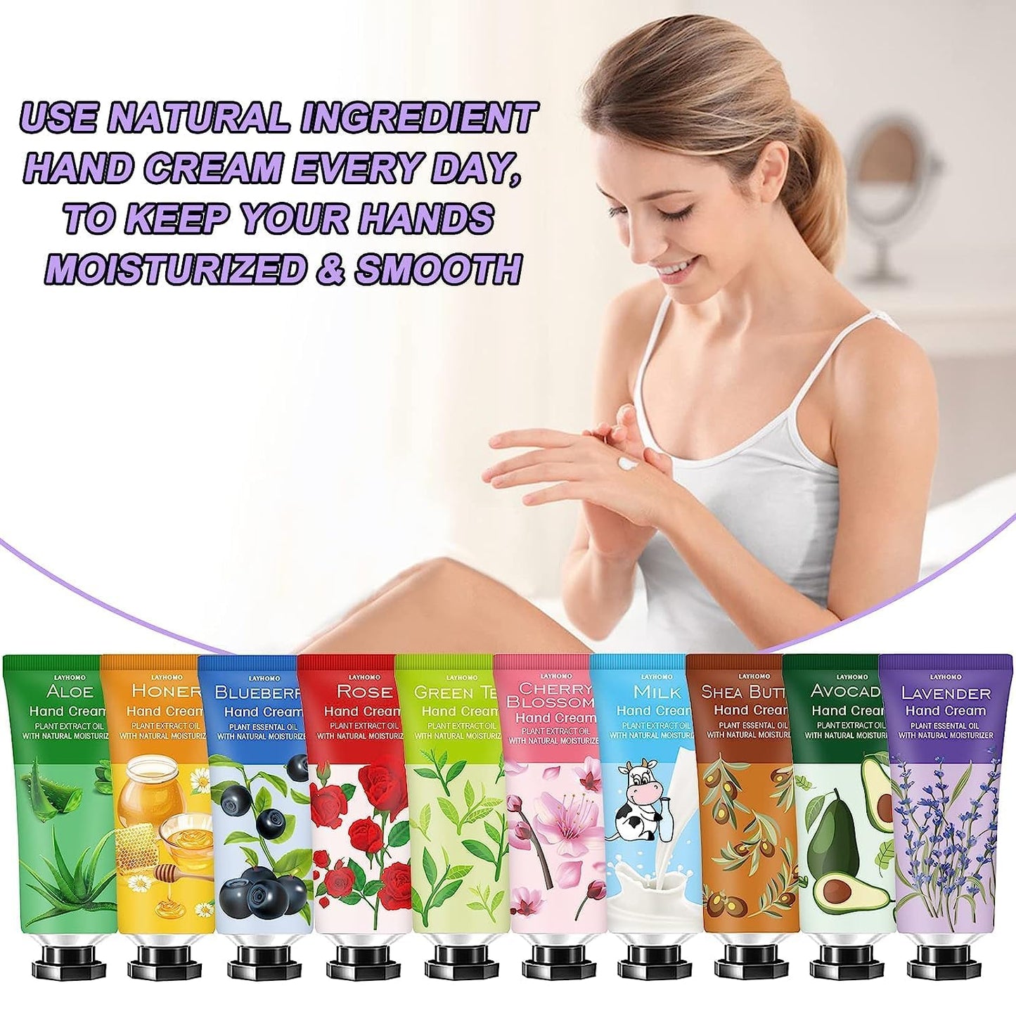Hand Cream Gift Set - 20 Pack Travel Size Lotion for Dry Hands | Perfect for Mother's Day, Birthdays, and Teacher Appreciation