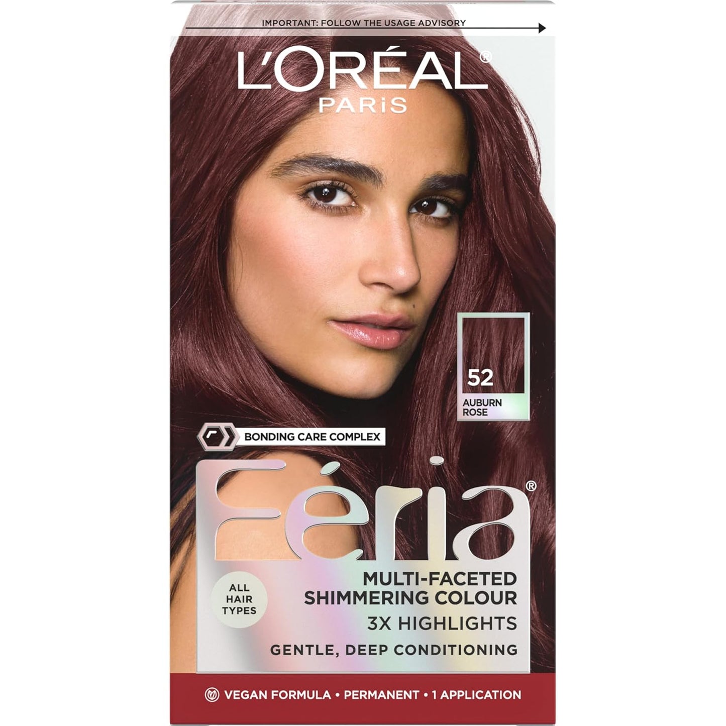 L’Oreal Paris Feria Hair Color - High Intensity Jet Black Dye for 3X Highlights | 1 Kit