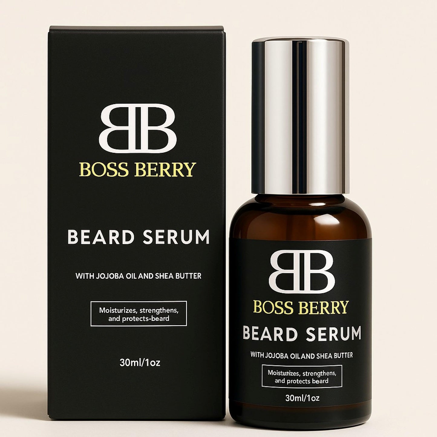 Luxury Beard Conditioning Serum for Men with Jojoba Oil and Shea Butter for Moisturiztion and Strengthening 1 Oz