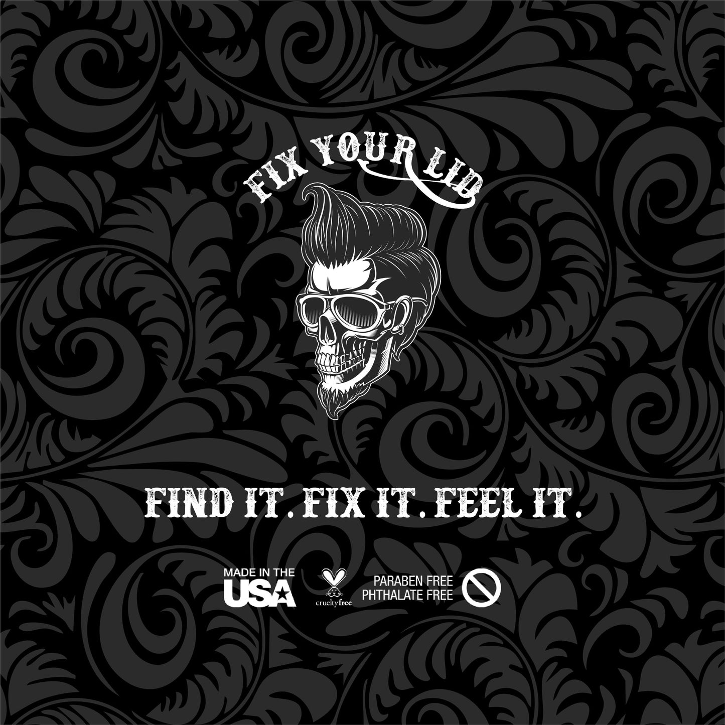 Fix Your Lid Extreme Hold Hair Pomade For Men - High Shine Water Based Hair Gel 3.75 oz - Easy To Wash Out