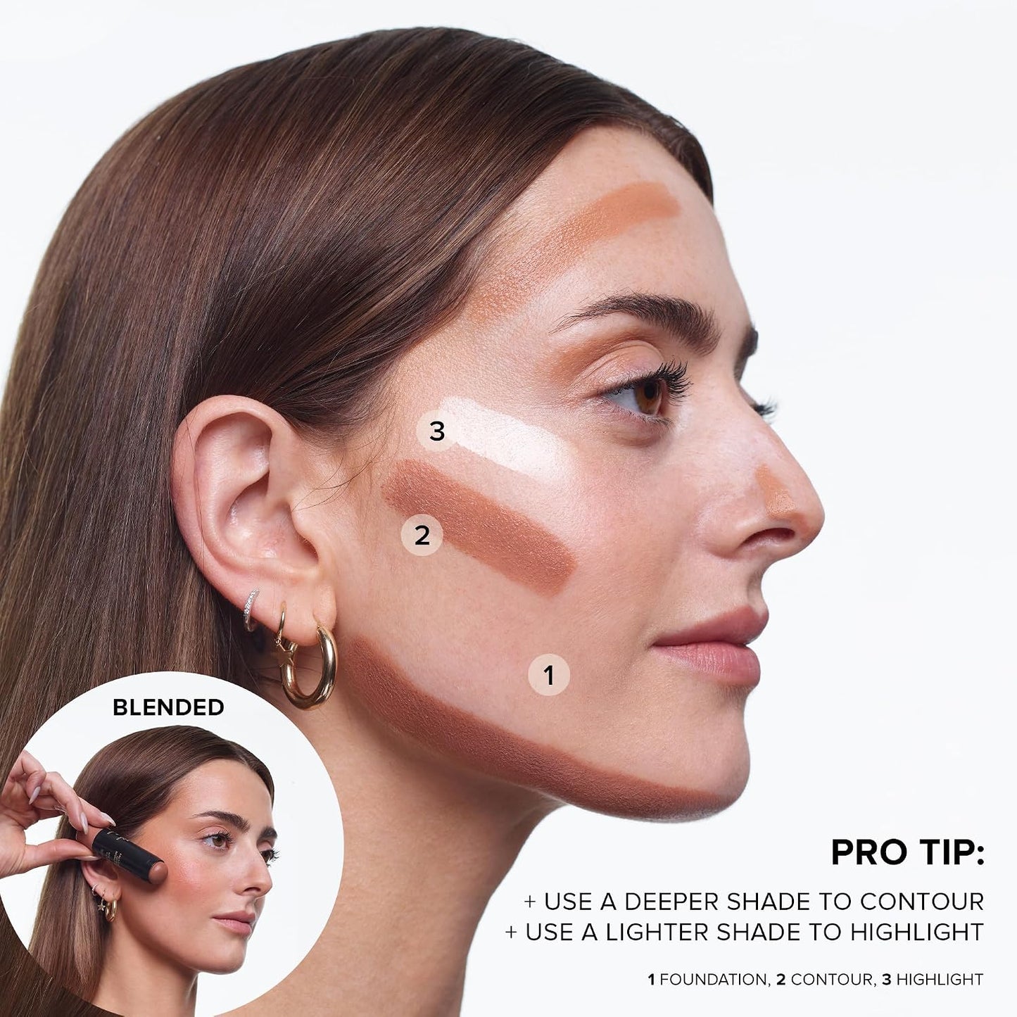 Nudestix Tinted Blur Foundation Stick - Cream-to-Powder Lightweight Makeup for Pores & Blemishes | Natural-Matte Finish