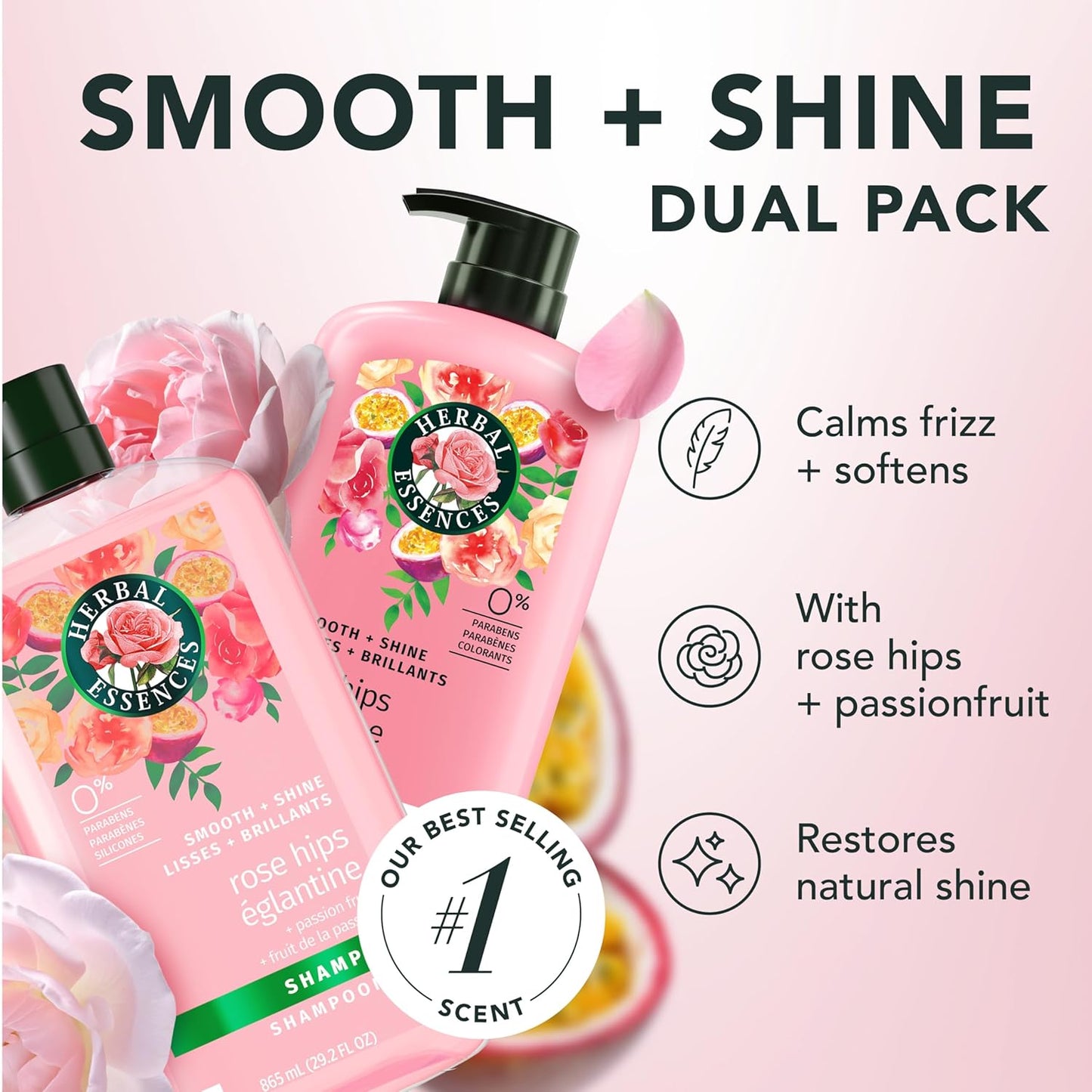 Herbal Essences Shampoo & Conditioner Set - Paraben-Free, Color-Safe, Shiny Hair | 29.2 Fl Oz Each, 2-Pack