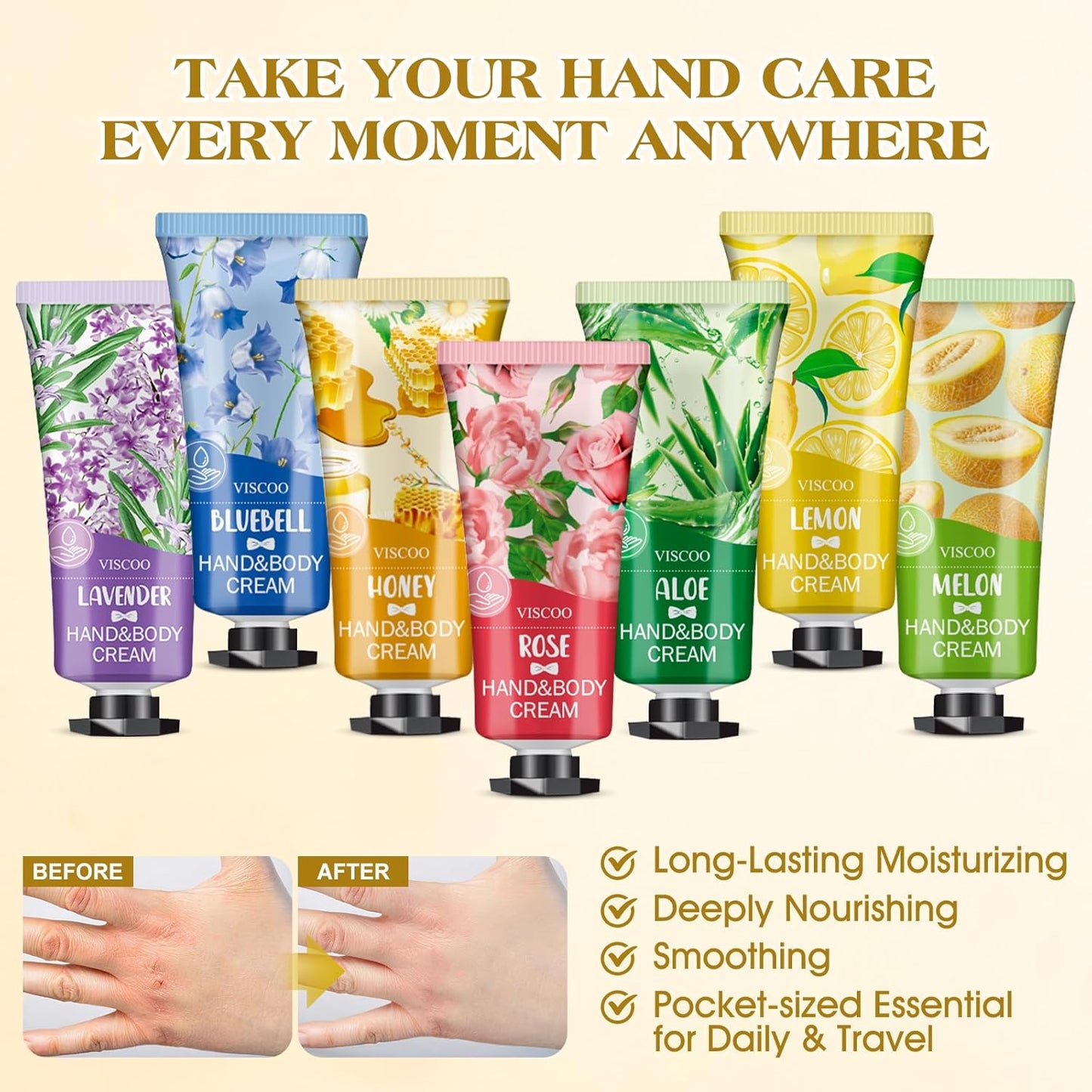 Hand Cream Gift Set - 84 Pack Moisturizing Mini Lotions for Women | Perfect Teacher Appreciation & Graduation Gifts