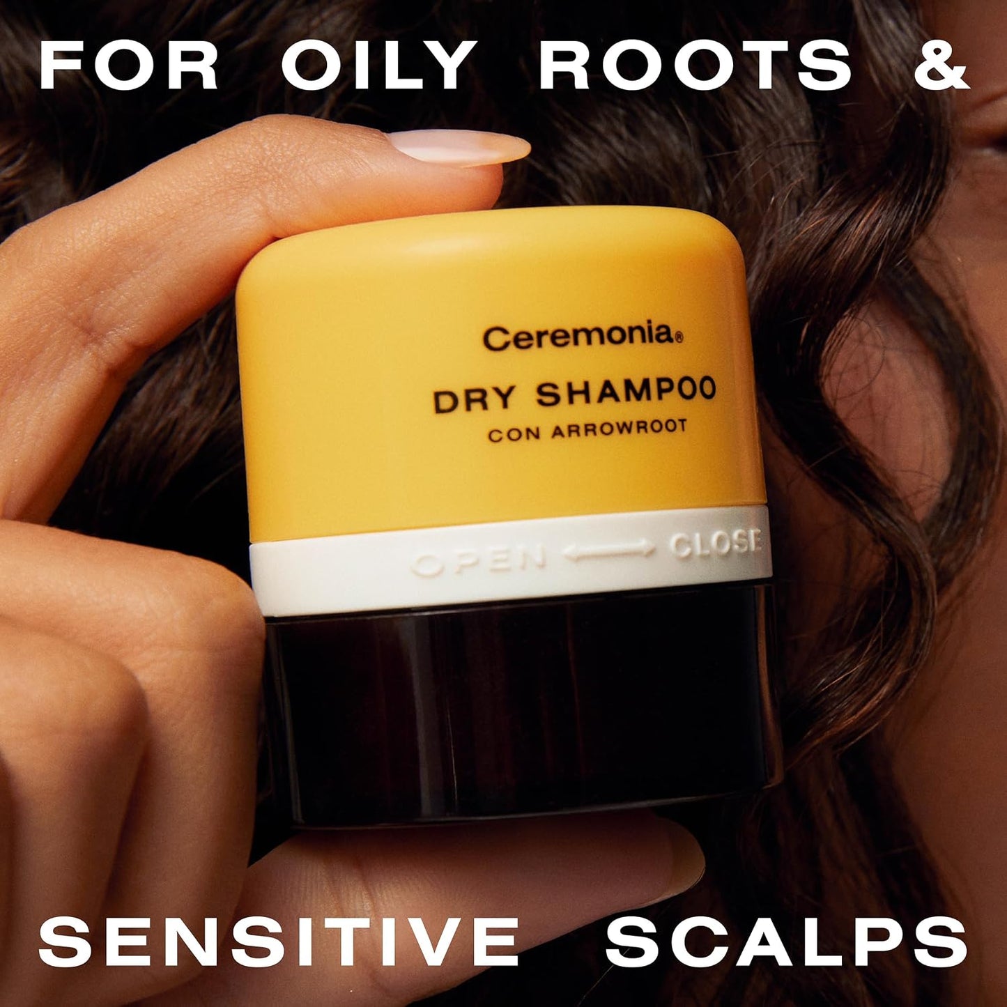 Ceremonia Dry Shampoo - Oil-Absorbing Powder with Aloe Vera | Non-Aerosol, All Hair Types, 0.35 oz