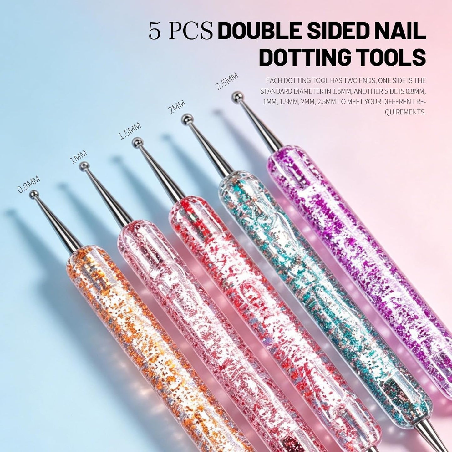 Nail Art Tools Set - Professional Brushes & Stand for Creative Nail Design | Includes Liner, Dotting Tool & Holder