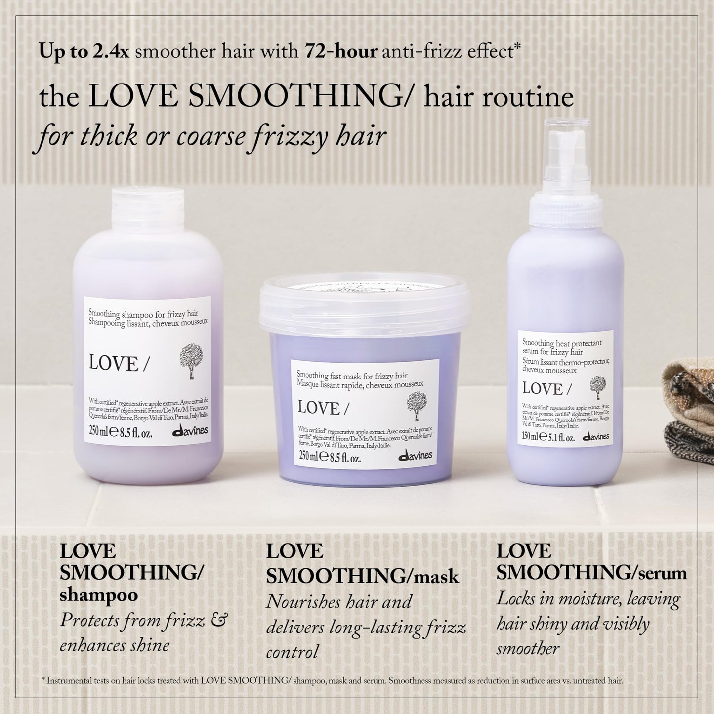 LOVE SMOOTHING/Hair Serum, 5.1 fl oz.