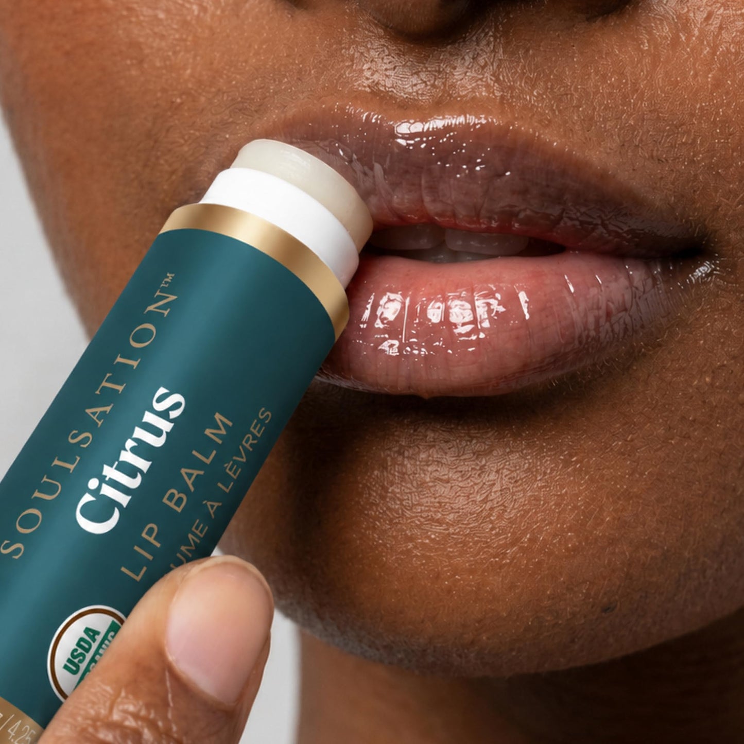 Soulsation Organic Lip Balm Set, 4 Flavors - Moisturizing for Cracked & Dry Lips