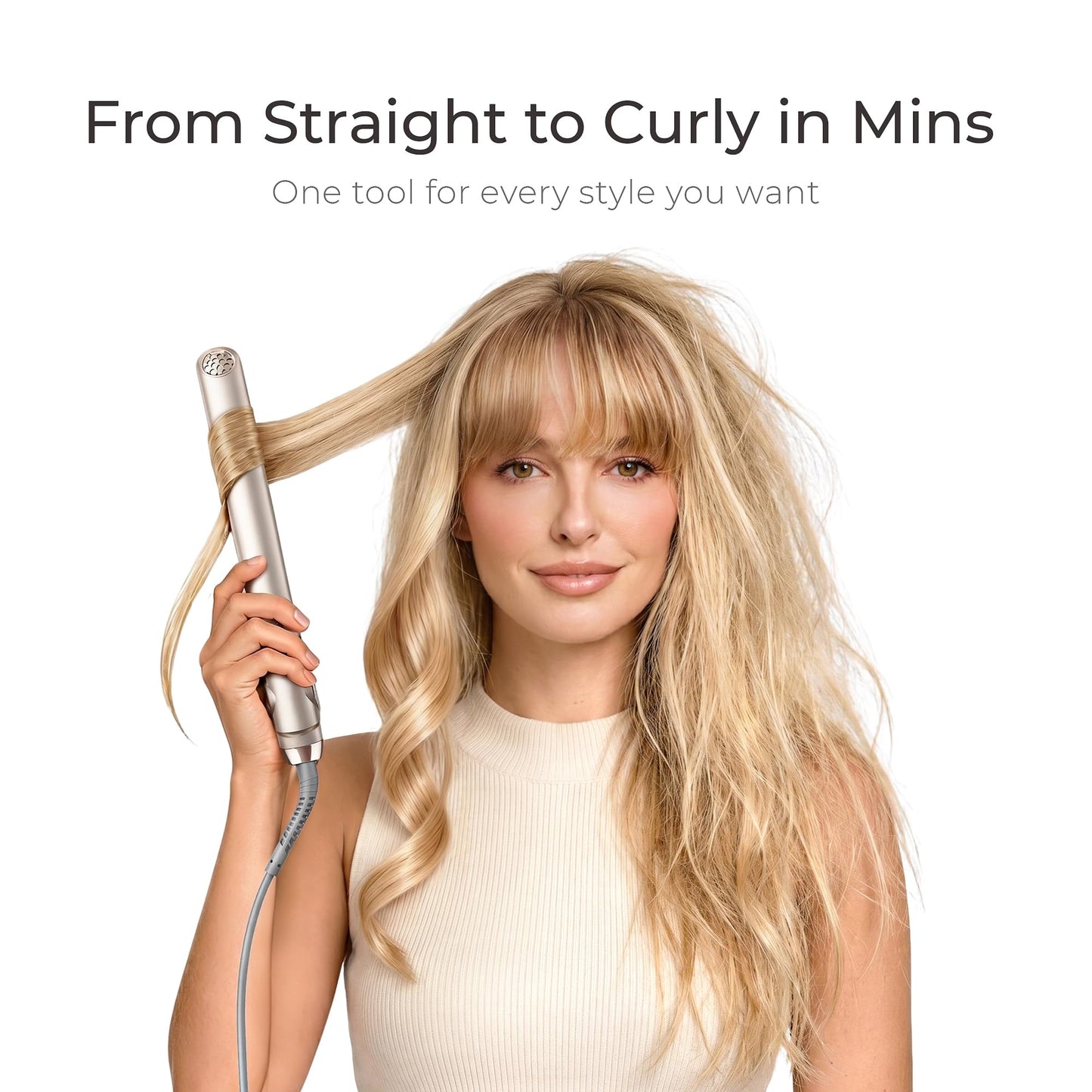 TYMO Flat Iron Hair Straightener - Titanium Hair Straighteners for Women, 1 Inch Professional Travel Flat Iron, Portable Straightener and Curlers with 10s Heat Up, 32 Temp, Dual Voltage & LED Display