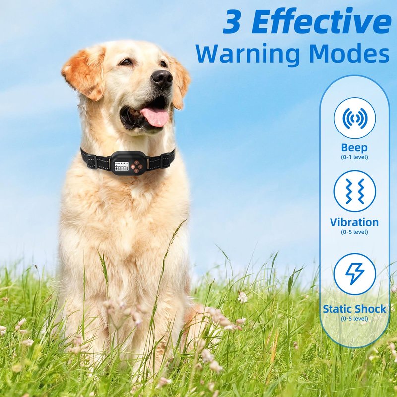 TTPet GPS Wireless Dog Fence, Electric Pet Fence System, IPX6 Waterproof Collar, Beep Vibration Shock Correction, for Dogs Over 18 Lbs