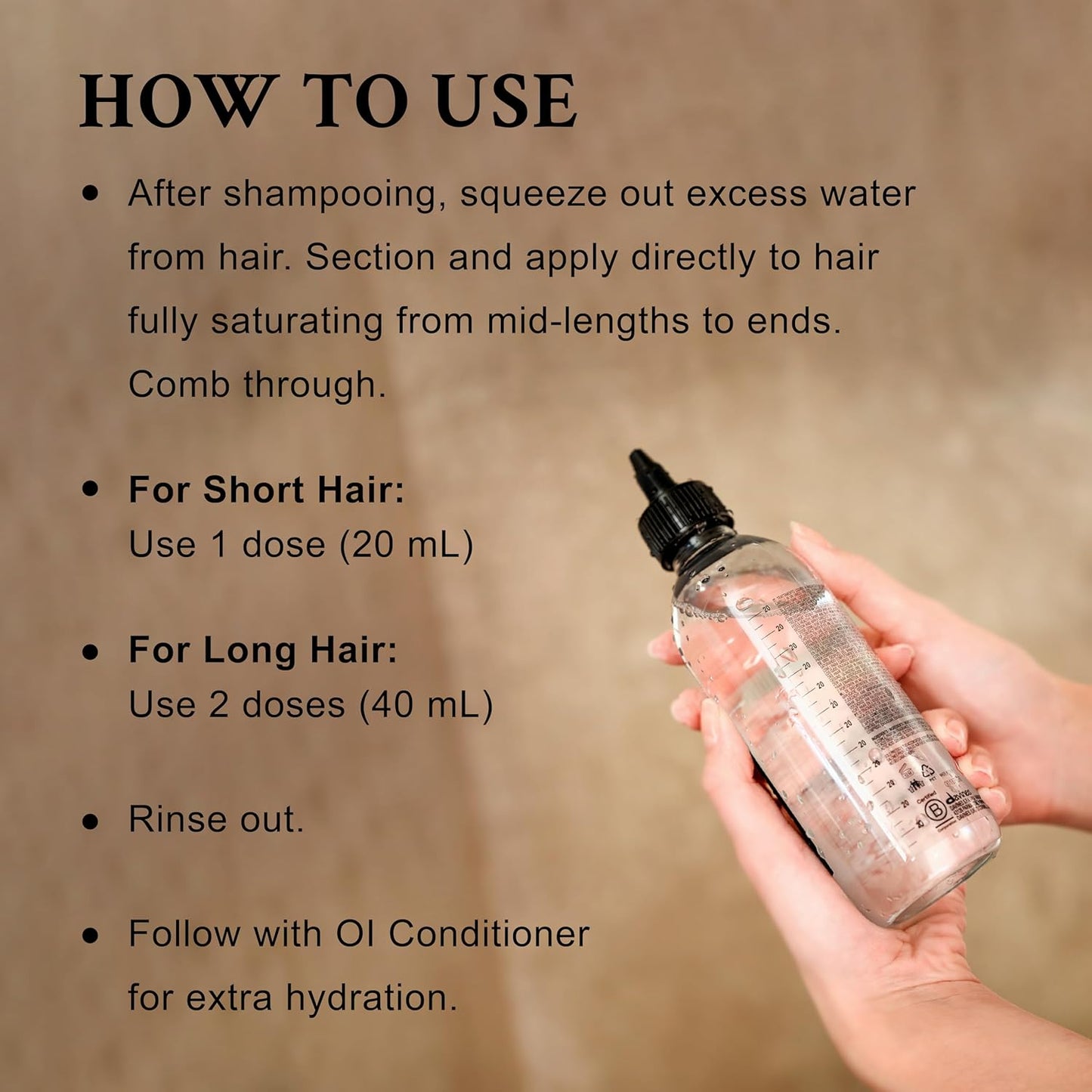 Davines OI Liquid Luster | Weightless Hair Treatment for Glass-Like Shine - Softens & Detangles, 10.14 Fl Oz