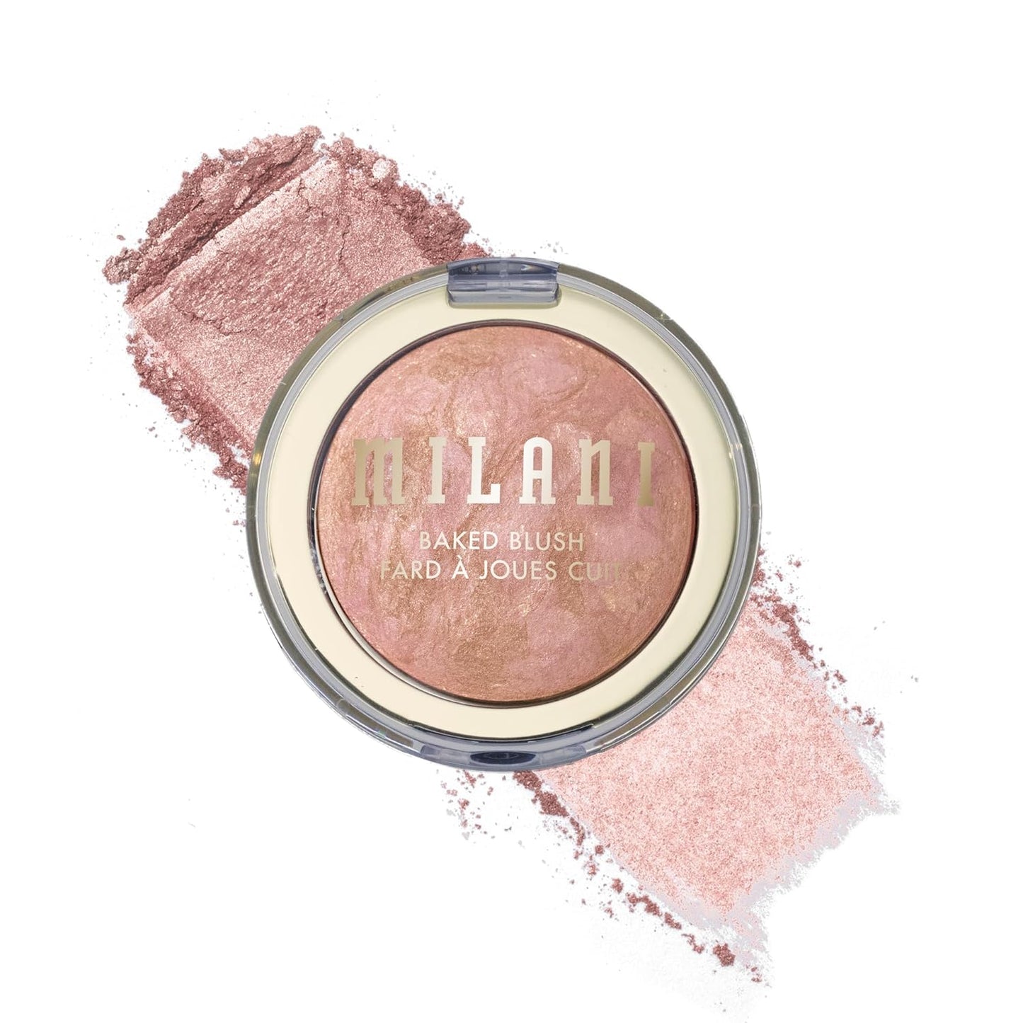 Milani Baked Blush - Cruelty-Free Powder Blush for Cheeks | Shape, Contour & Highlight - Dolce Pink
