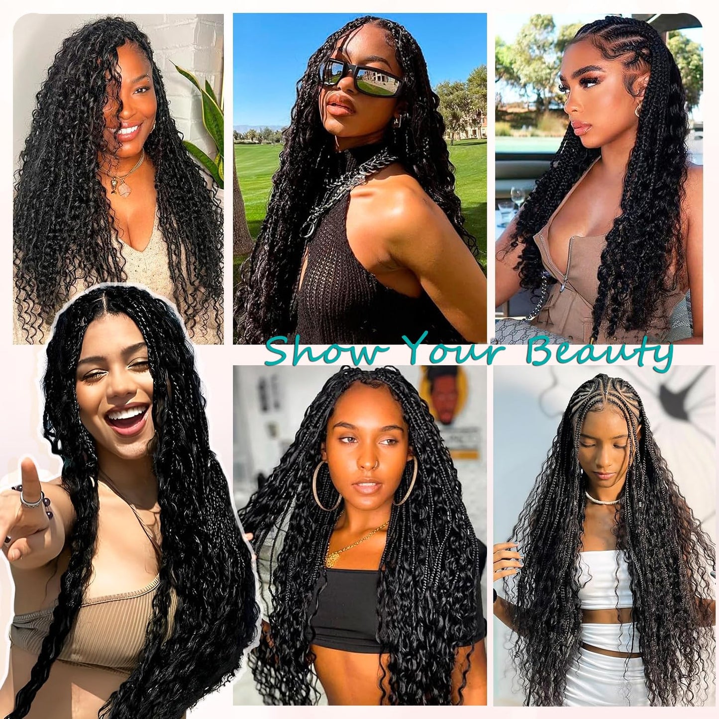Human Braiding Hair for Boho Braids 18 Inch 110g Deep Wave Bulk Boho Human Hair for Braiding No Weft 12A Curly Human Hair Extensions for Boho Braids 2 Bundle Wet and Wavy Human Hair