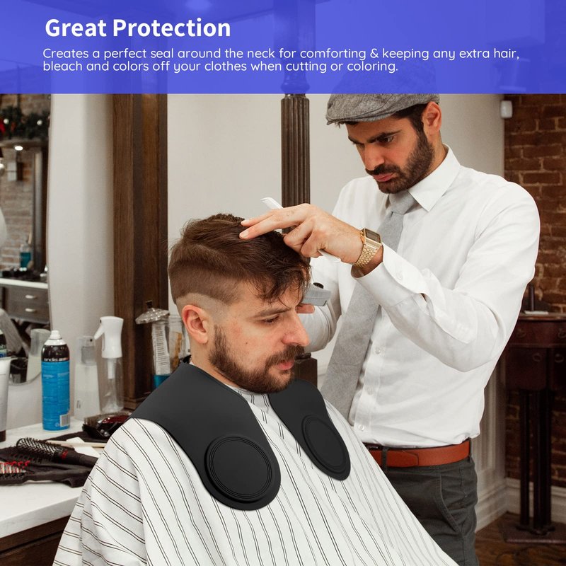 Segbeauty Hair Cutting Collar - Professional Barber Neck Collar for Hairdressing and Stylist - Black