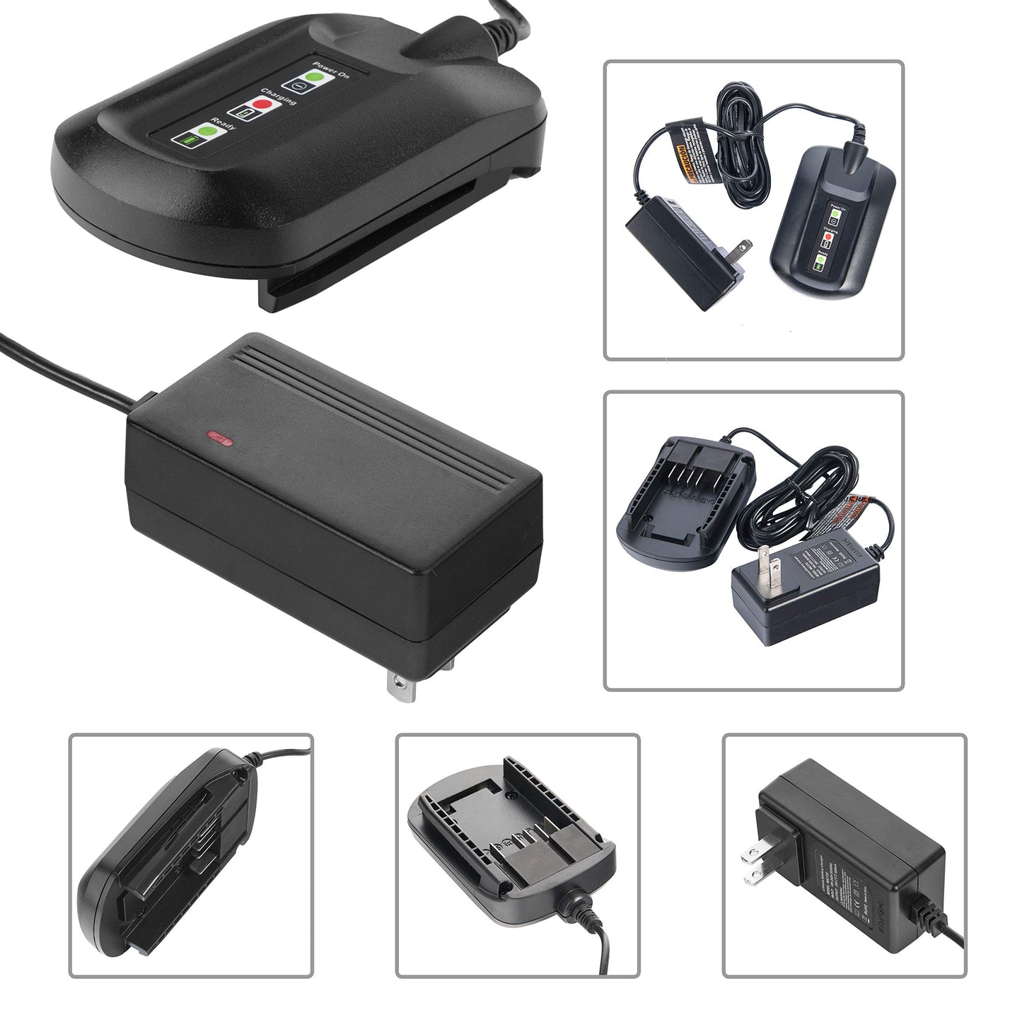 WA3742 Charger for 20V Lithium Battery WA3520 WA3525 WA3578, Cell9102 Replacement Worx Battery Charger 20V WA3732 WA3875 WA3881
