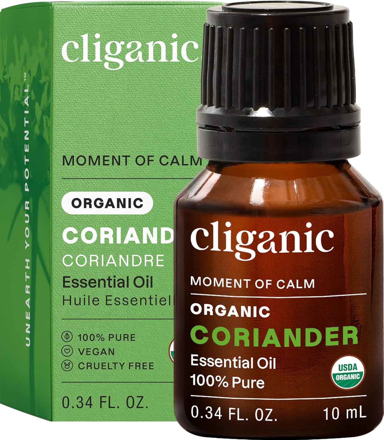 Cliganic Organic Lavender Essential Oil - 100% Pure Aromatherapy Oil | Non-GMO, 15ml
