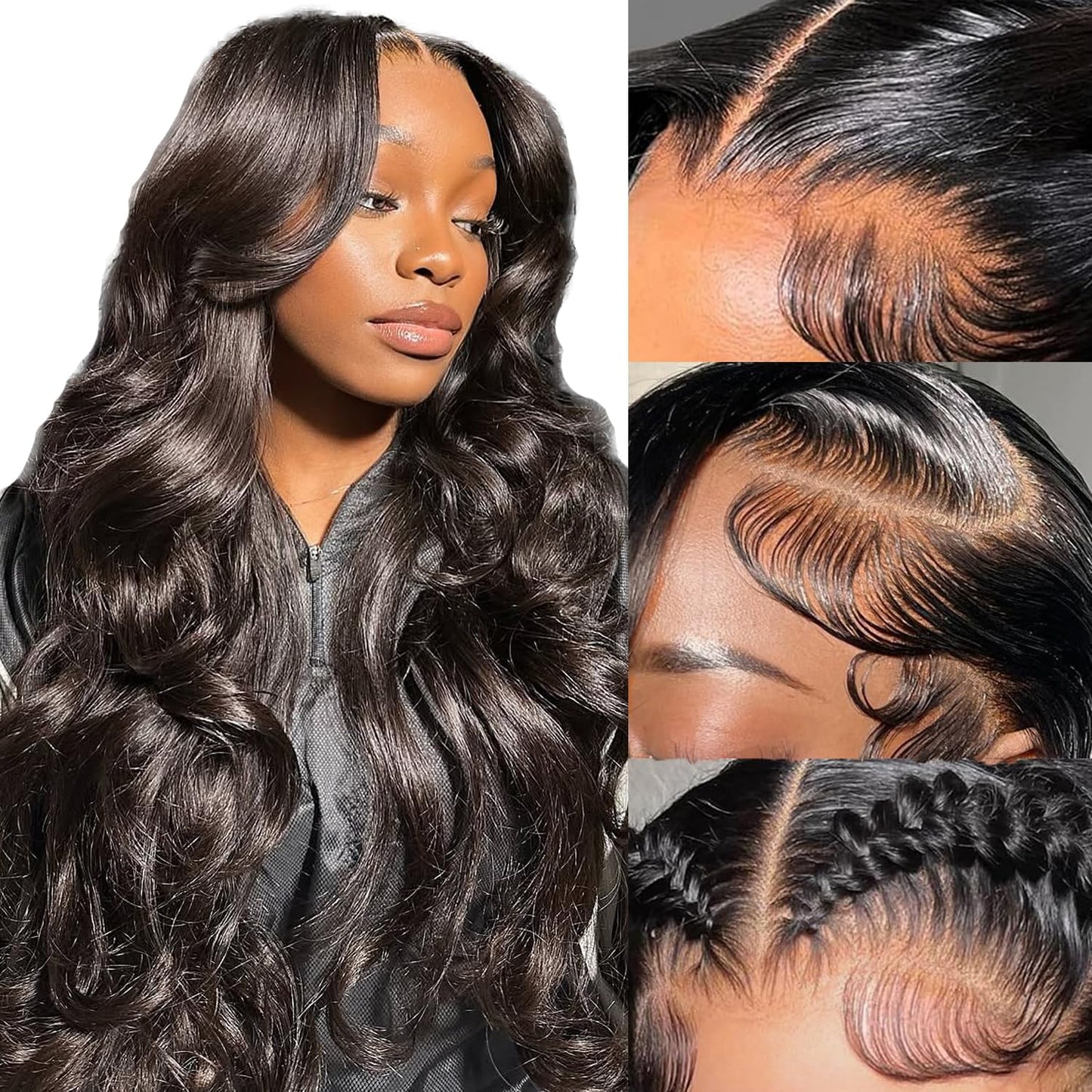 Burgundy Human Hair Wig - Water Wave Lace Front, 26-Inch 99J Deep Wave for Women | HD Transparent 13x4