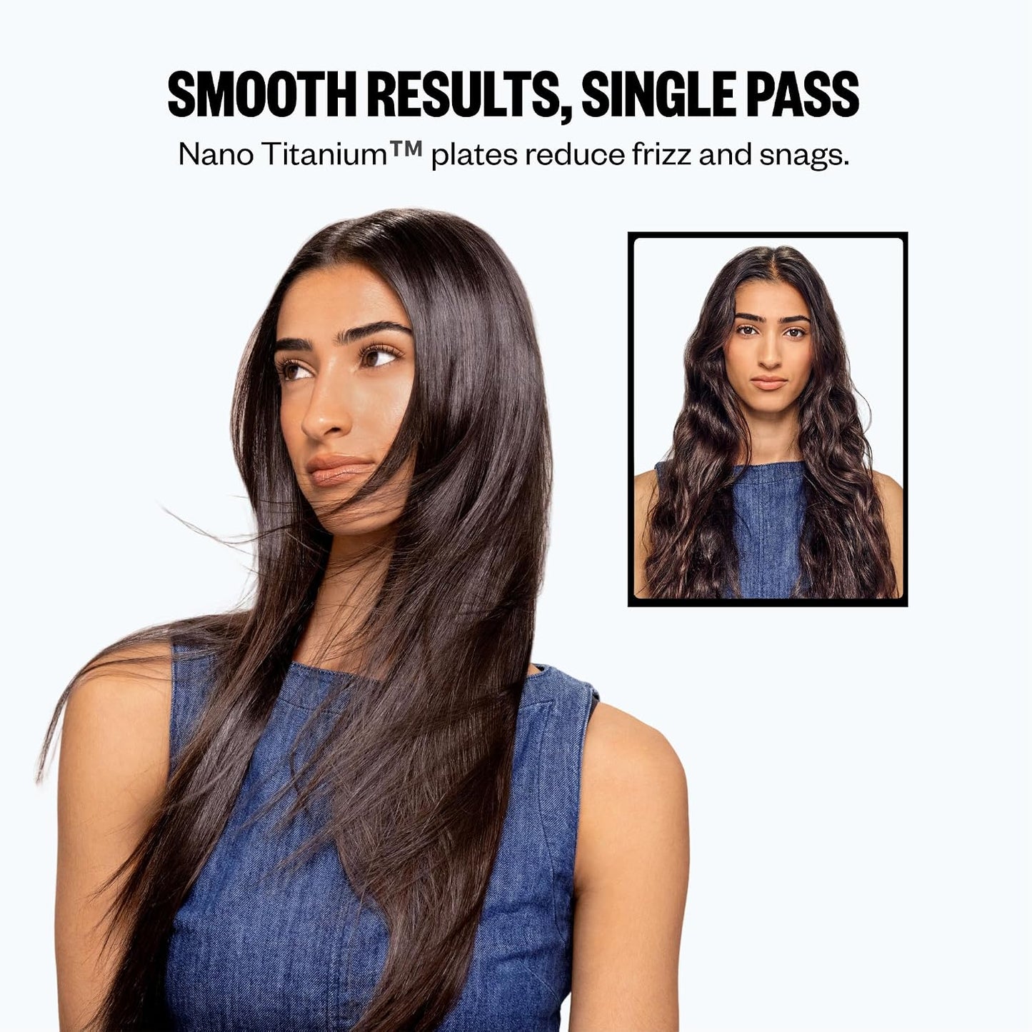 BabylissPRO Nano Titanium Hair Straightener - Ultra-Sleek Flat Iron for All Hair Types