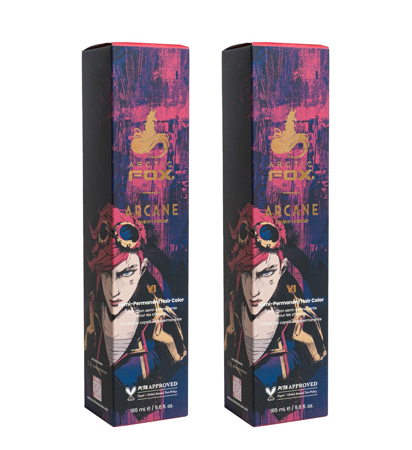 Arctic Fox Semi-Permanent Hair Dye - Vibrant Purple AF Color | Vegan, Ammonia-Free, 4 Fl Oz