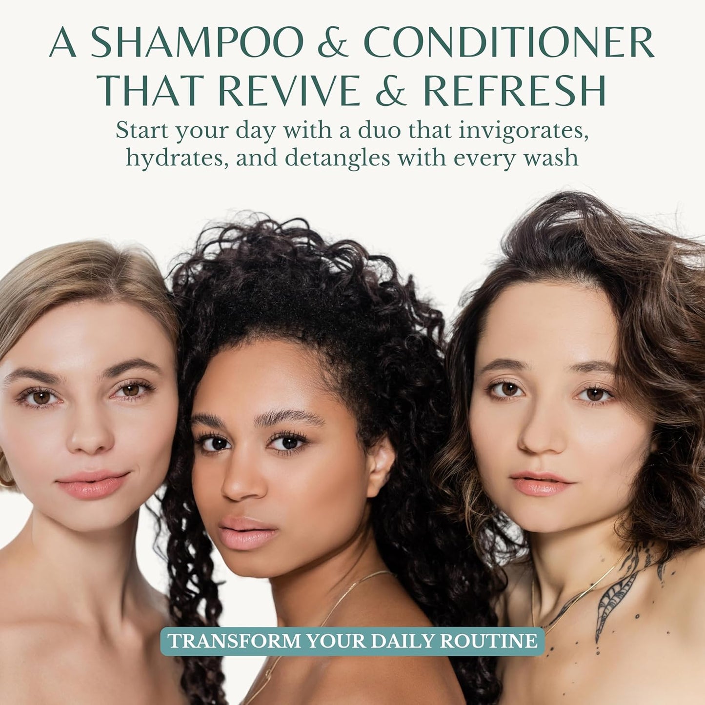 Peppermint Shampoo & Conditioner Set - Soothes Itchy Scalp, Strengthens Hair, Reduces Thinning | 16 fl oz Each