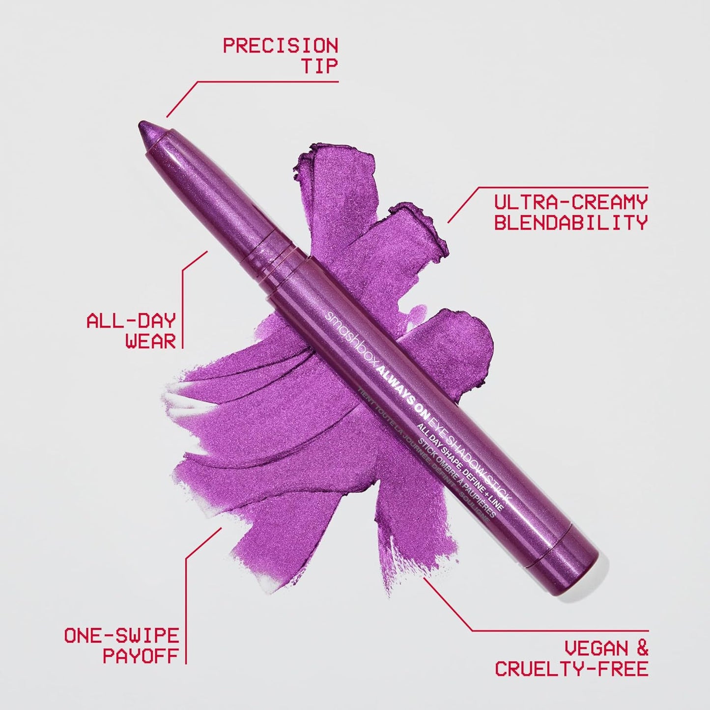 Smashbox Always On Eyeshadow Stick - Precision Eye Shadow Stick for Bold Looks | Creamy Color & Easy Application
