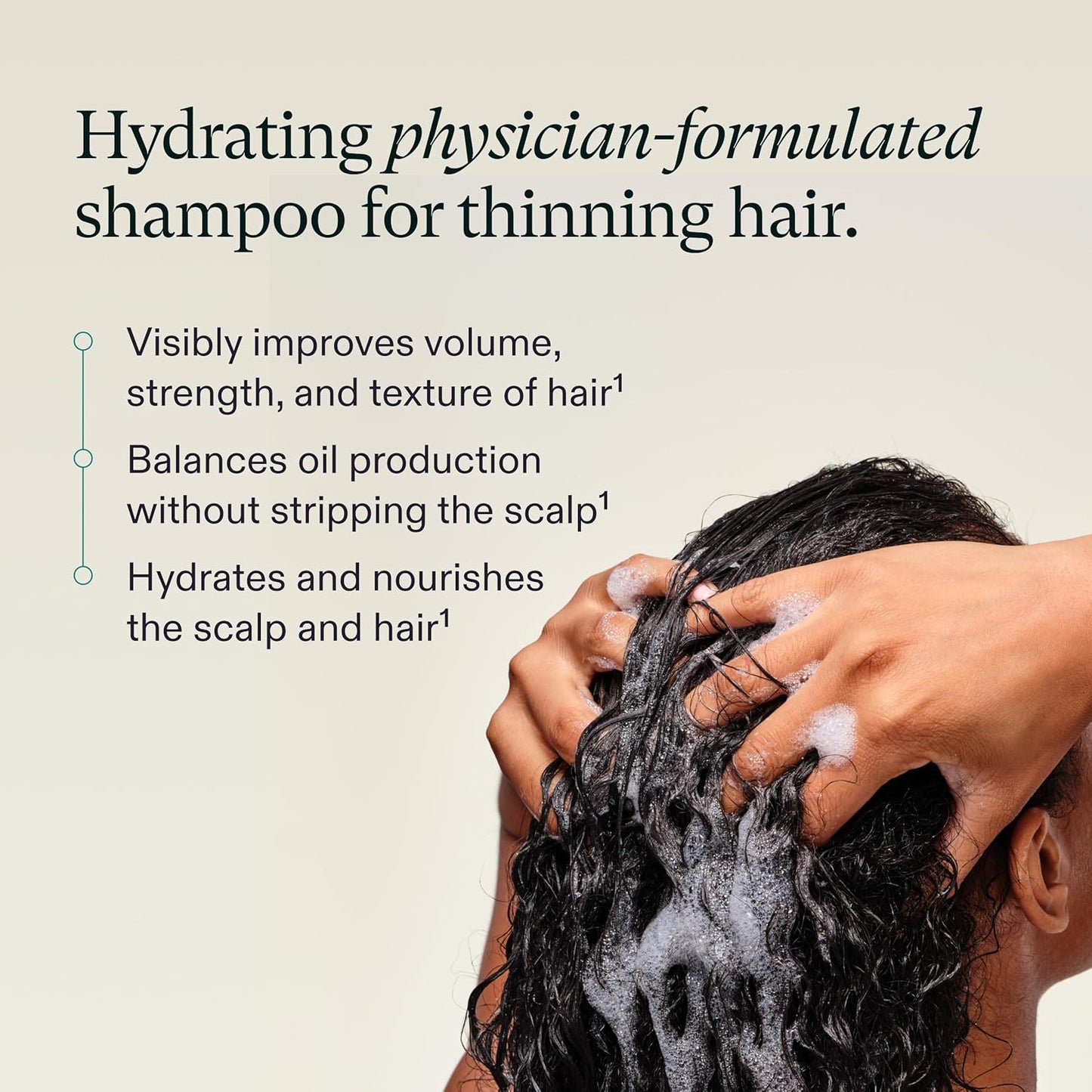 Nutrafol Shampoo - Hydrating Formula for Thinning Hair | Improves Volume, Strength & Texture