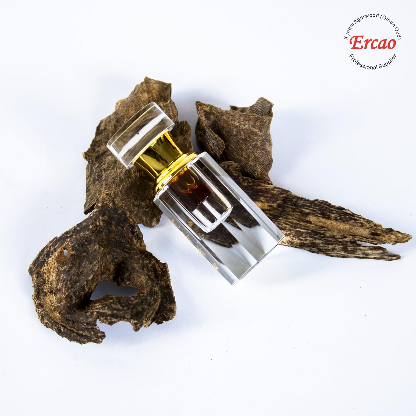 Ercao Authentic Pure Oud Essential Oil - New Agarwood Oil Scent from China - 1g - for Perfume Blending, Essential Oil Diffusers, DIY Scented Candles (Kezi-Hainan agarwood)
