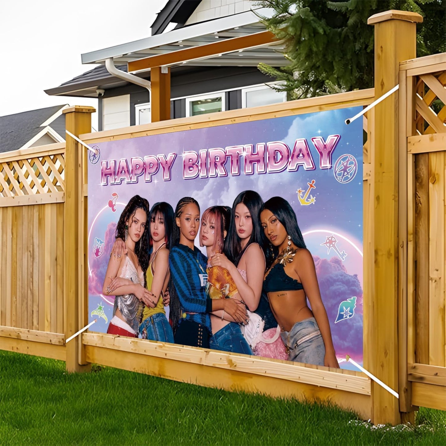 Birthday Decorations Banner - Music Theme Backdrop 5x3Ft | Perfect for Photo Booths & Celebrations
