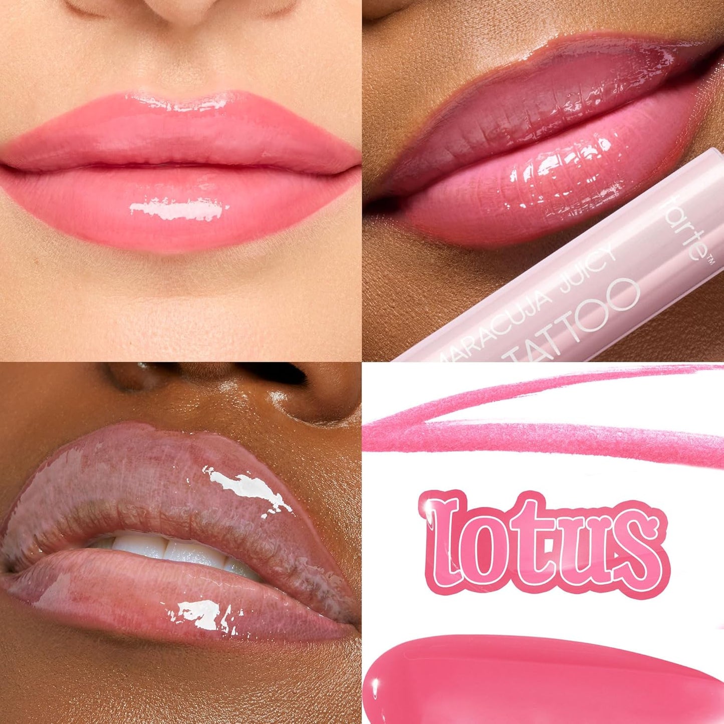 Tarte Maracuja Juicy Lip Tattoo - Transfer Proof Lip Stain & Nourishing Gloss Combo | Vegan, Hyaluronic Acid, 2 in 1