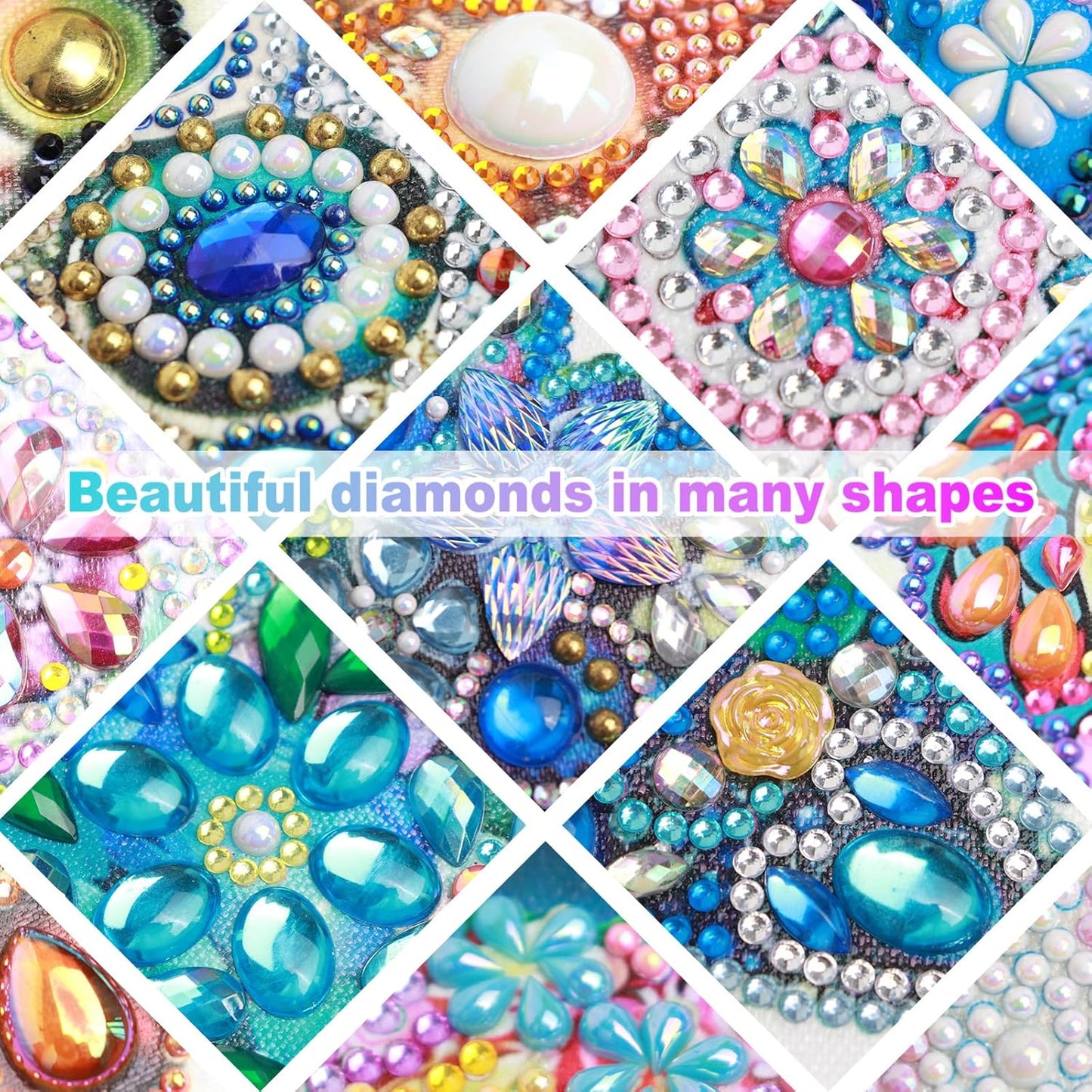 5D DIY Diamond Painting Kit - Mandala Flowers Art Set for Home Decor | Perfect Gift for Adults