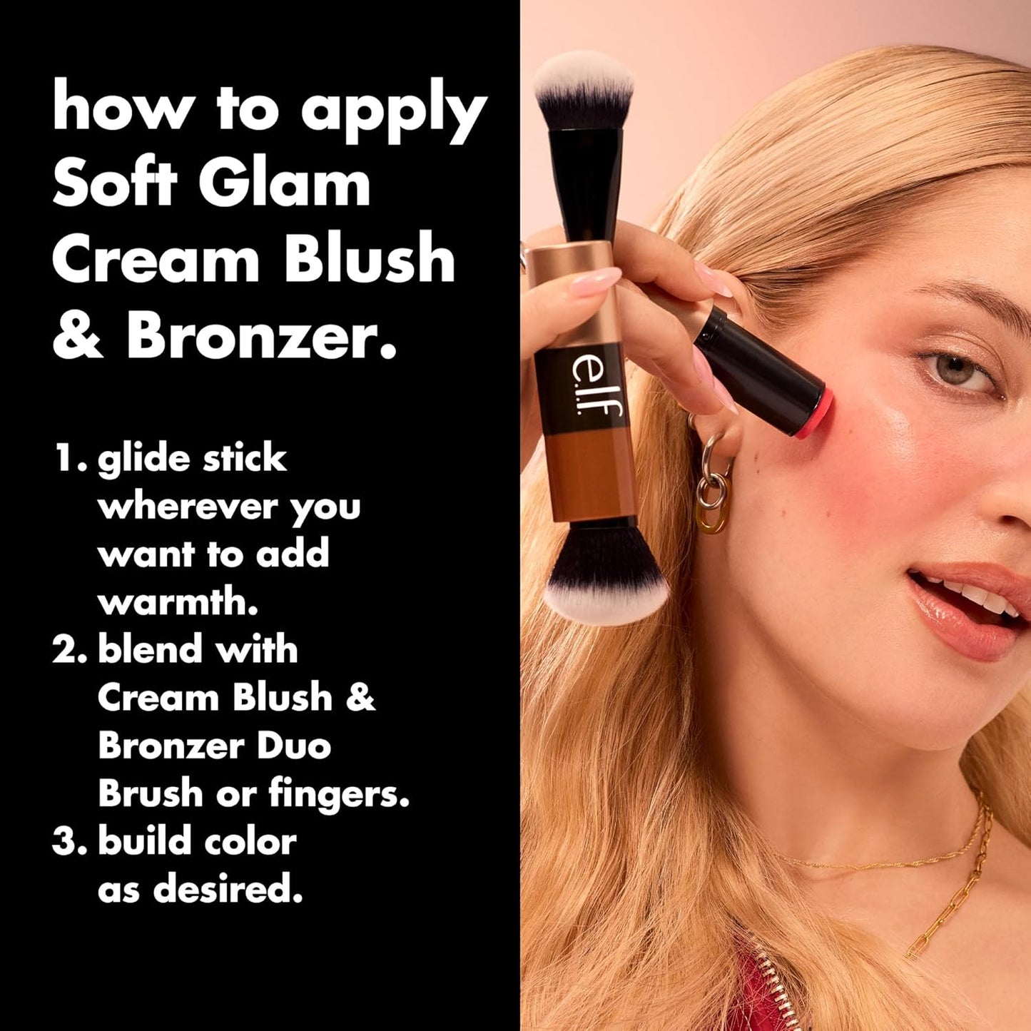 e.l.f. Soft Glam Cream Bronzer Stick - Buildable Long-Lasting Sculpted Glow | Vegan & Cruelty-Free, Deep-Rich
