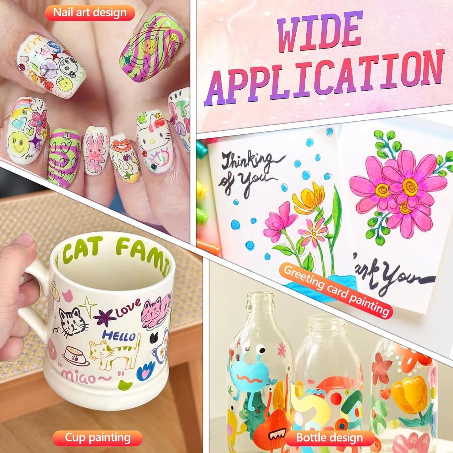 Nail Art Pens Set - 12 Waterproof Gel Nail Markers for DIY Designs | Quick-Drying Manicure Tools