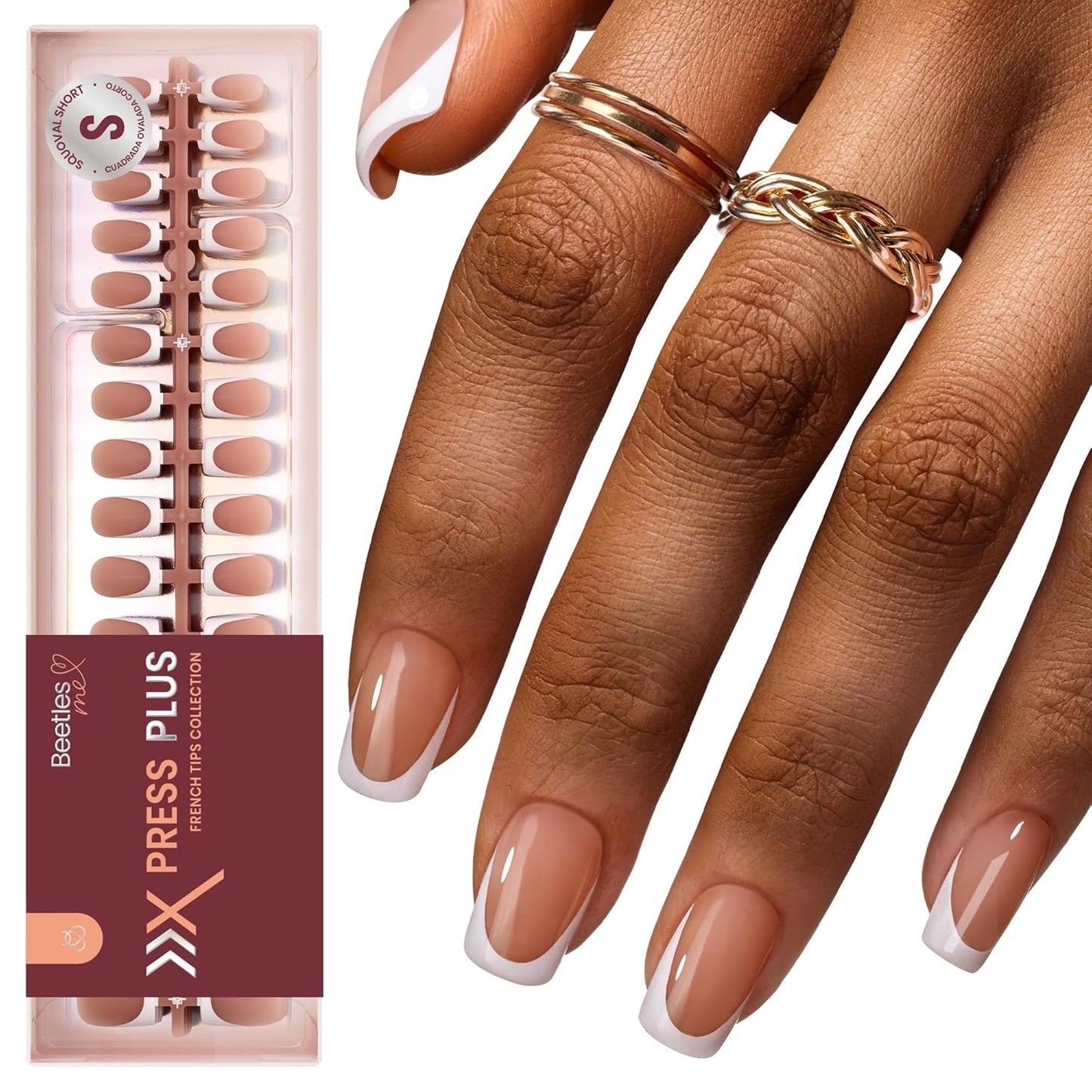 Beetles Press-On Nail Glue - Quick-Drying 10ml Brush-On Adhesive for Acrylic & Fake Nails | Long-Lasting Summer Manicure
