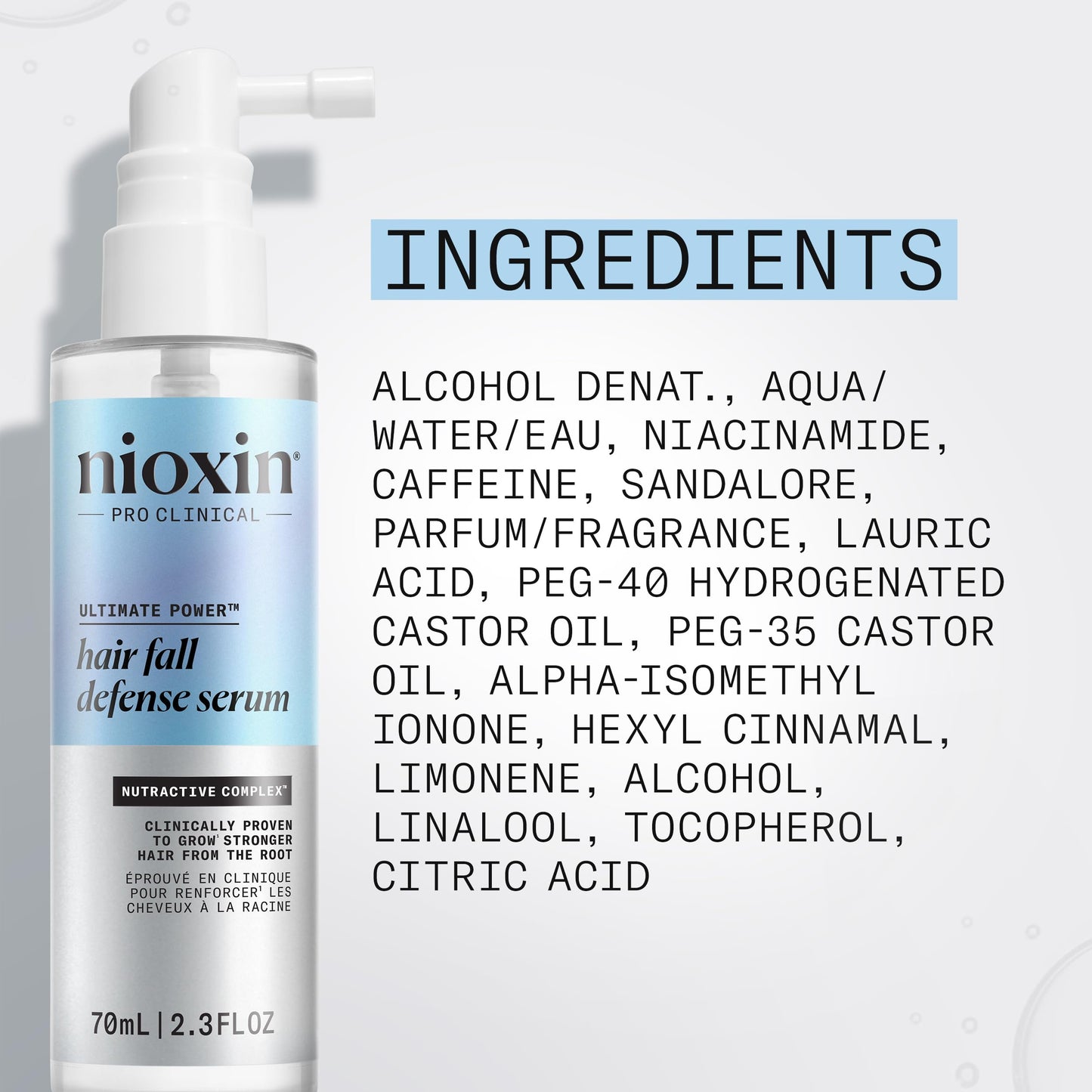 Nioxin Hair Fall Defense Leave-In Hair Treatment Serum | Kit