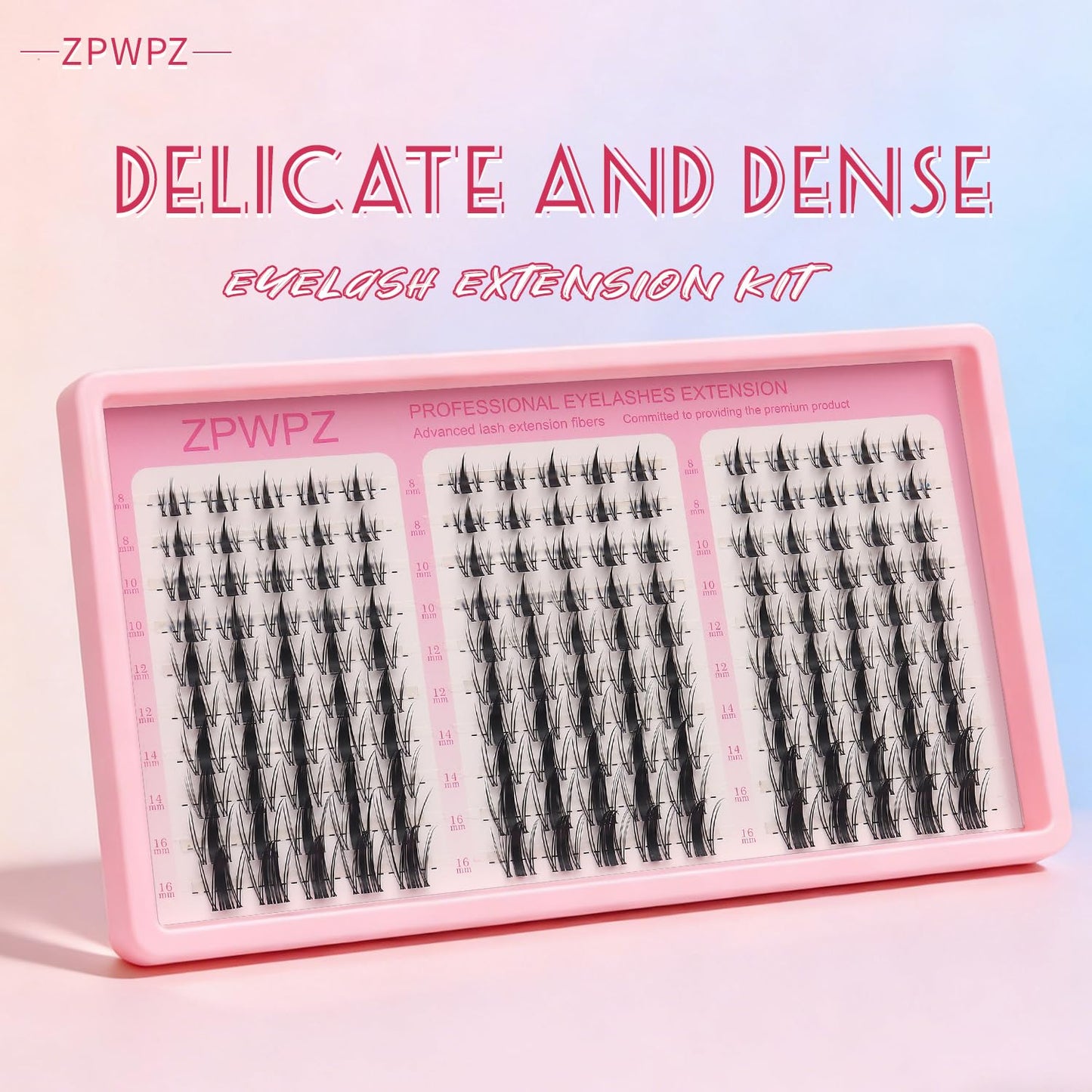 Manga Lash Clusters Kit - Spiky Eyelash Extensions with Bond & Seal | Wet Look Anime Lashes