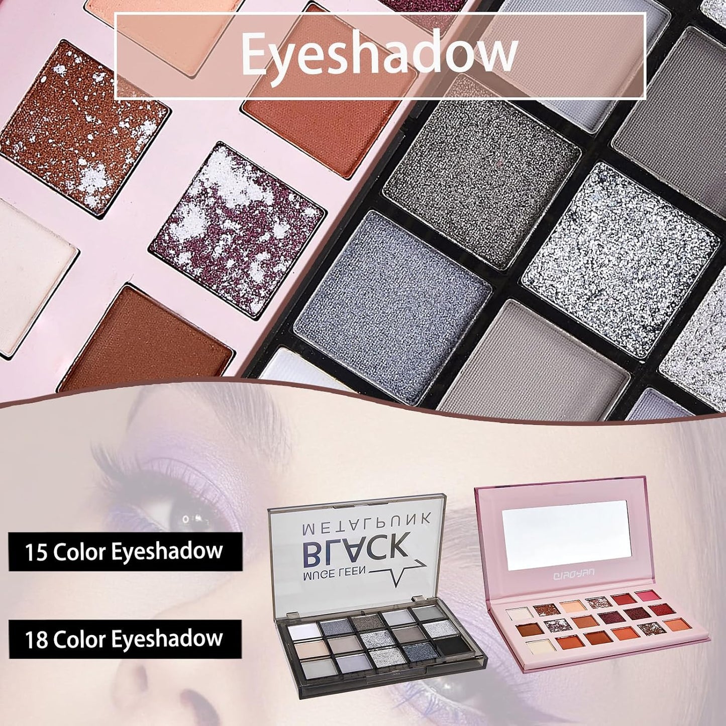All-In-One Makeup Kit - Travel-Friendly Makeup Set for Women | Includes Foundation, Eyeshadow Palette, Lipstick & More