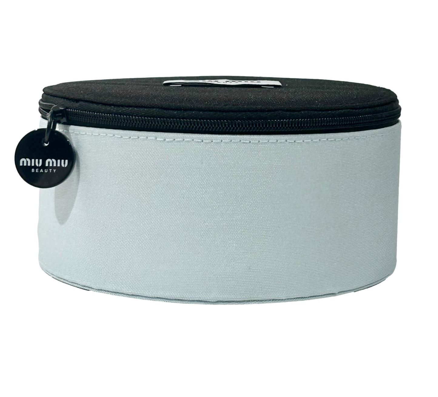 Miu Miu Circle Vaniity Cosmetic Bag Pouch Makeup Toiletry Zip Travel Fragrance Beauty Miutine Trousse (6L X 6H X 3W) - WOMEN - 9541