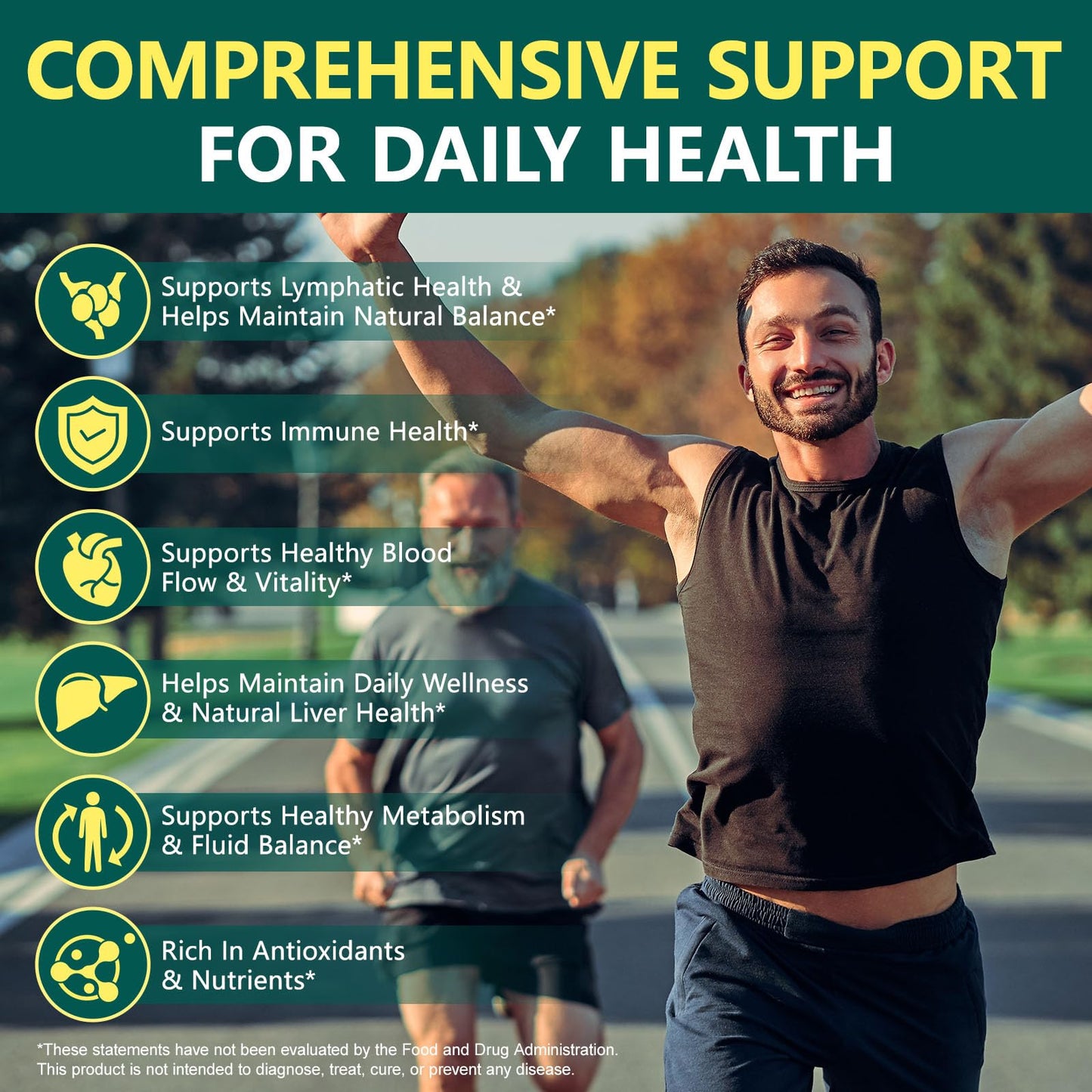 FANSHI Lymphatic Drainage Supplements 240 Softgels | Herbal Blend with Echinacea, Dandelion & Burdock Root | Promotes Healthy Circulation & Fluid Balance | Supports Overall Daily Wellness