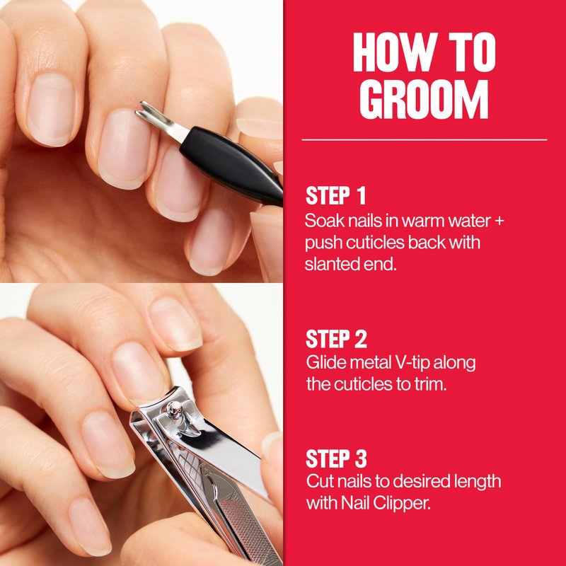 Revlon Cuticle Trimmer With Cap, High Precision V-Tip and Comfortable Grip for Gentle and Easy Trimming, 1 Count